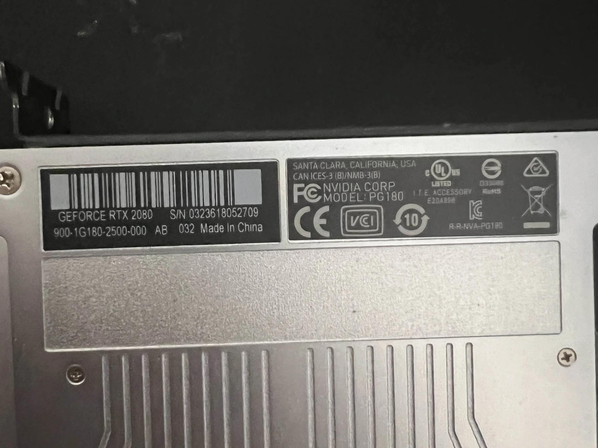 Nvidia GeForce RTX 2080 FE