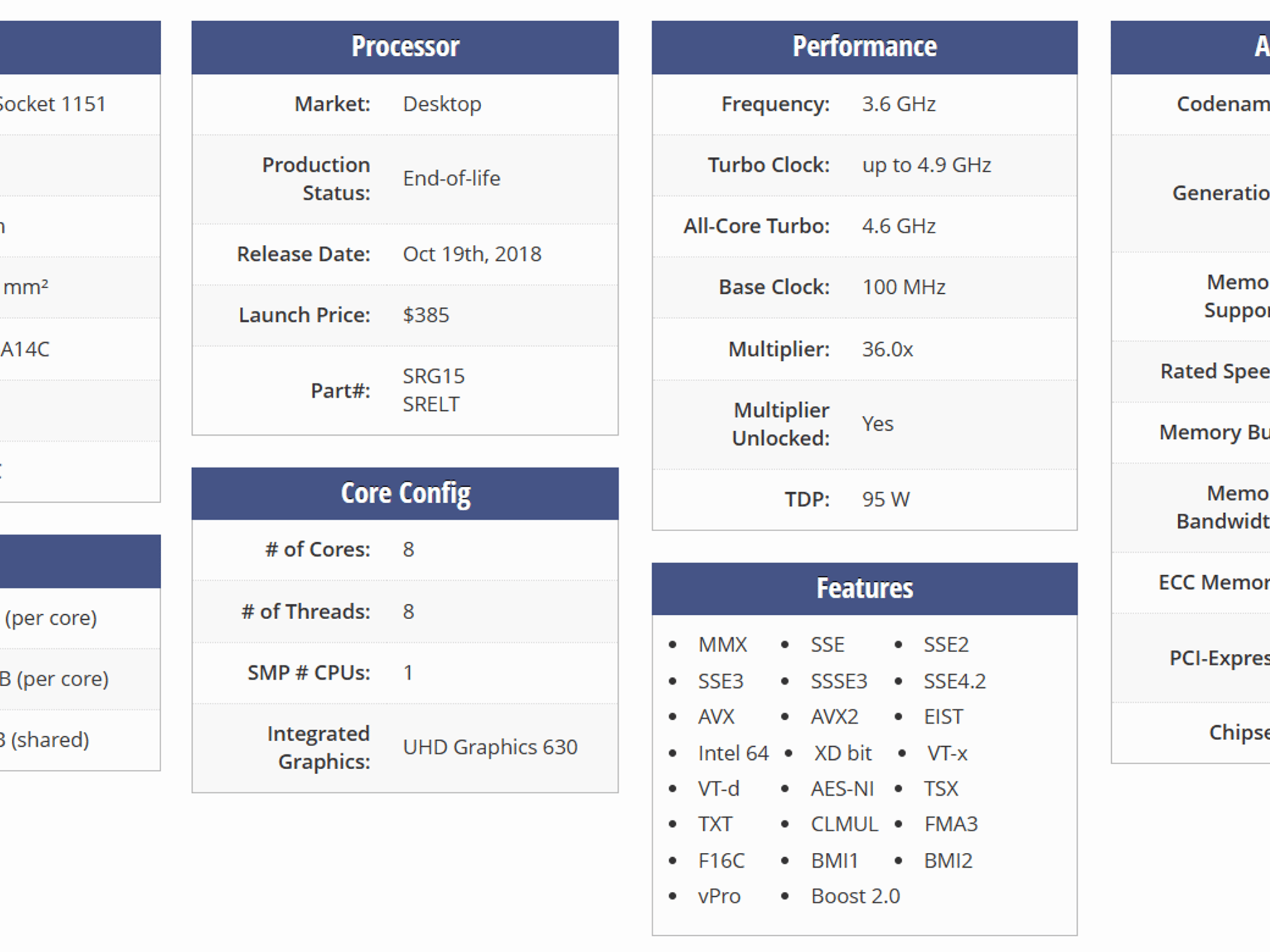 NEW Intel 9th Gen - Core i7-9700K 8-Core (4.9 GHz Turbo) LGA 1151 (300 Series) Desktop Processor