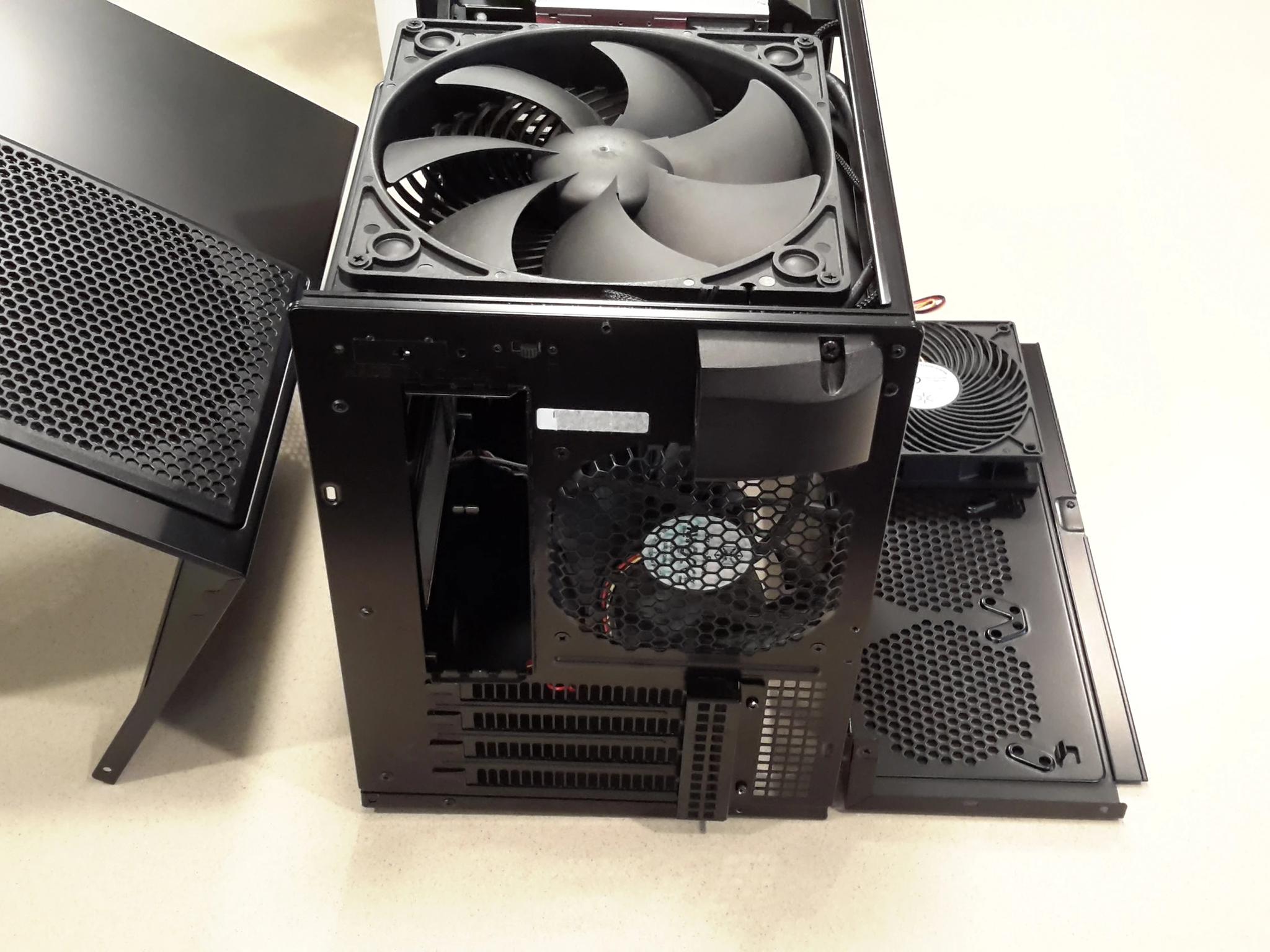 Silverstone Technology Micro-ATX, Mini-ITX Mini-Tower Computer Case, Black Steel SG09B