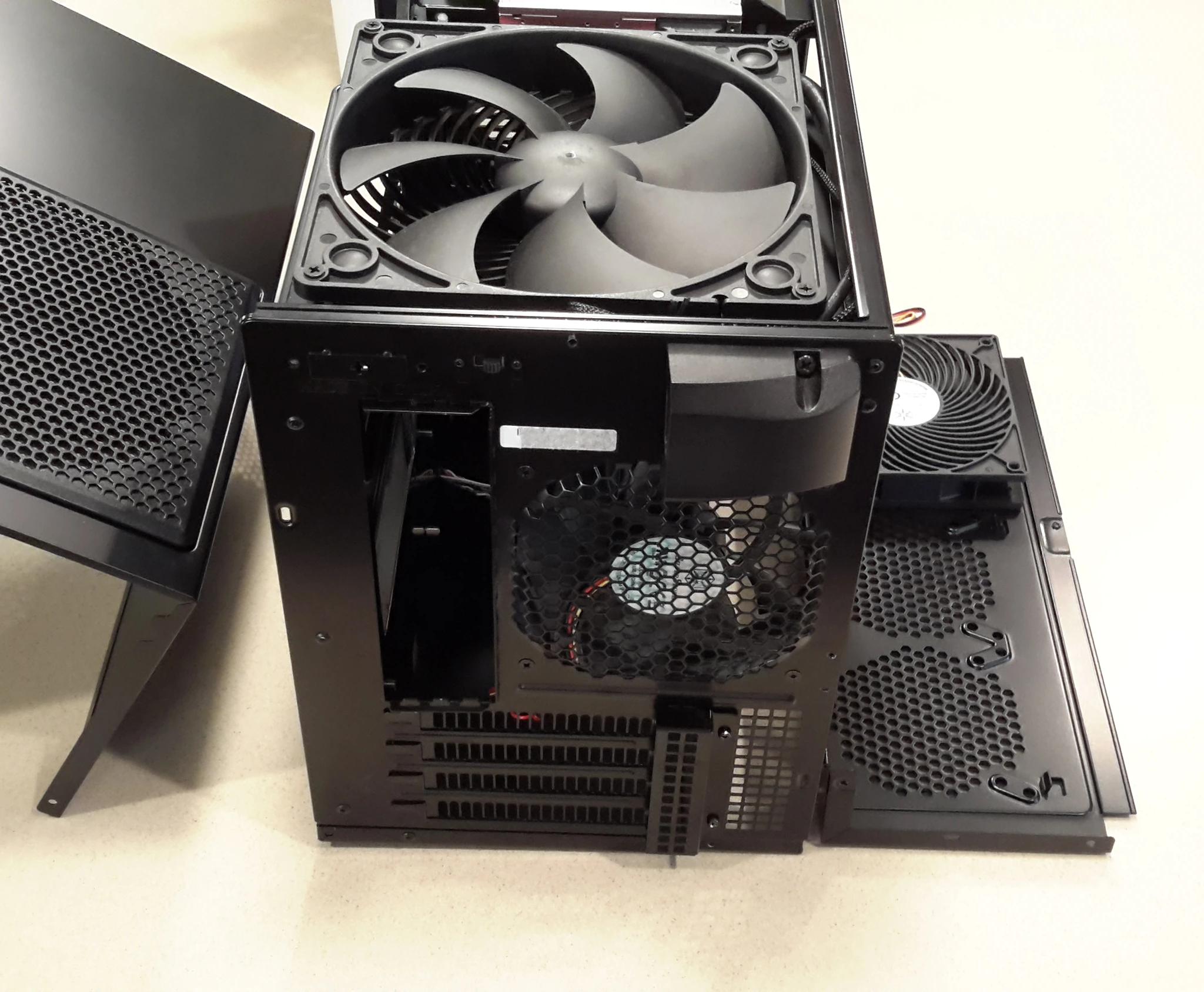 Silverstone Technology Micro-ATX, Mini-ITX Mini-Tower Computer Case, Black Steel SG09B