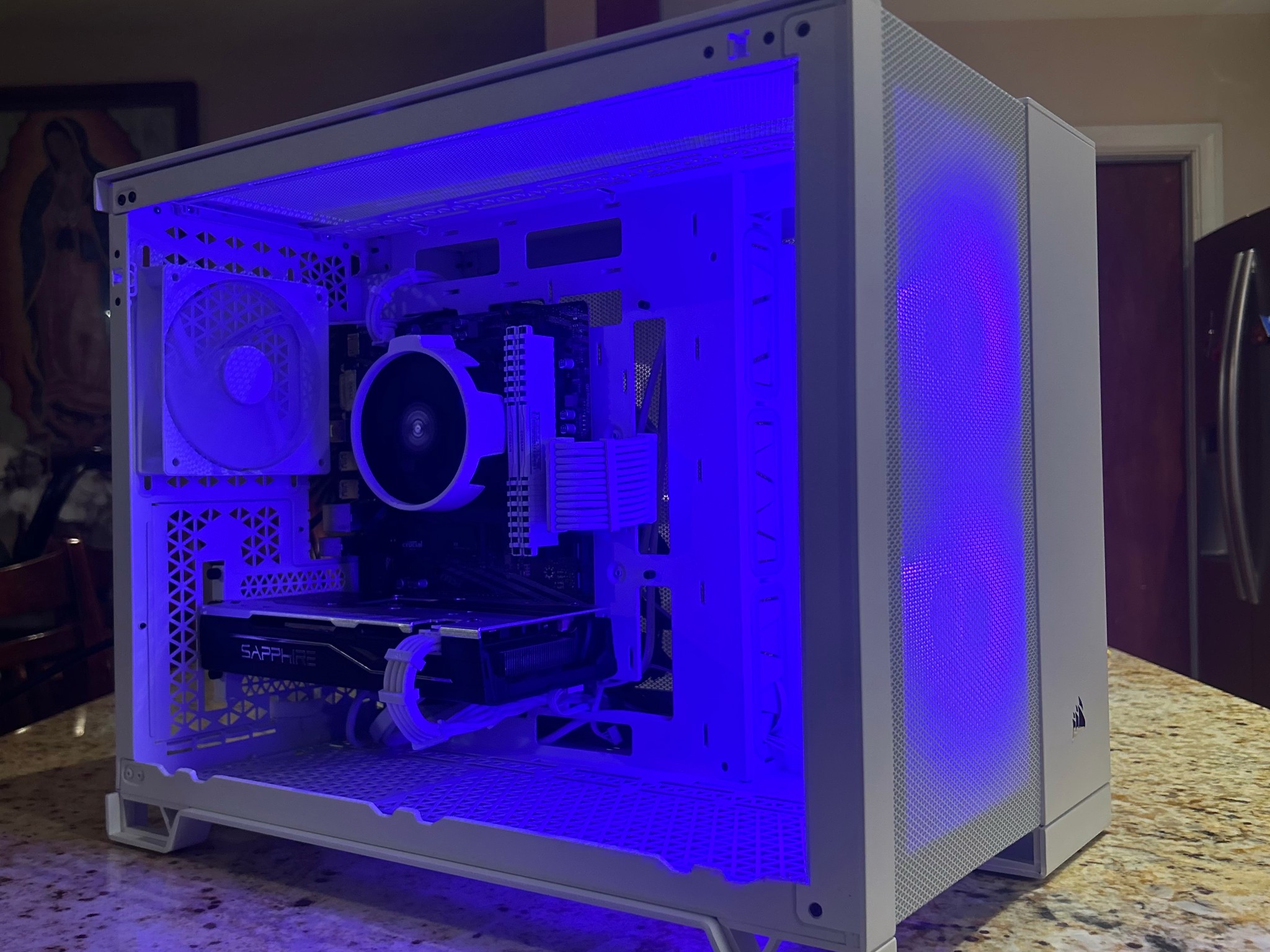 White Budget Gaming PC | RX 580 8GB | RYZEN 5 3600 | 16GB RAM | 500GB SSD| WIN 11 PRO