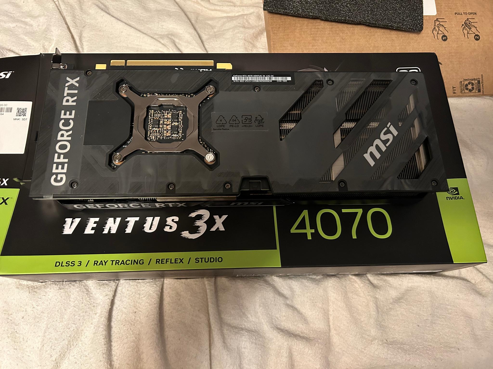 RTX 4070 12Gb MSI Ventus 3x E variant