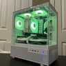 WHITE ARGB PC|RX 6600|RYZEN 5 5500|16GB RAM|500GB NVME