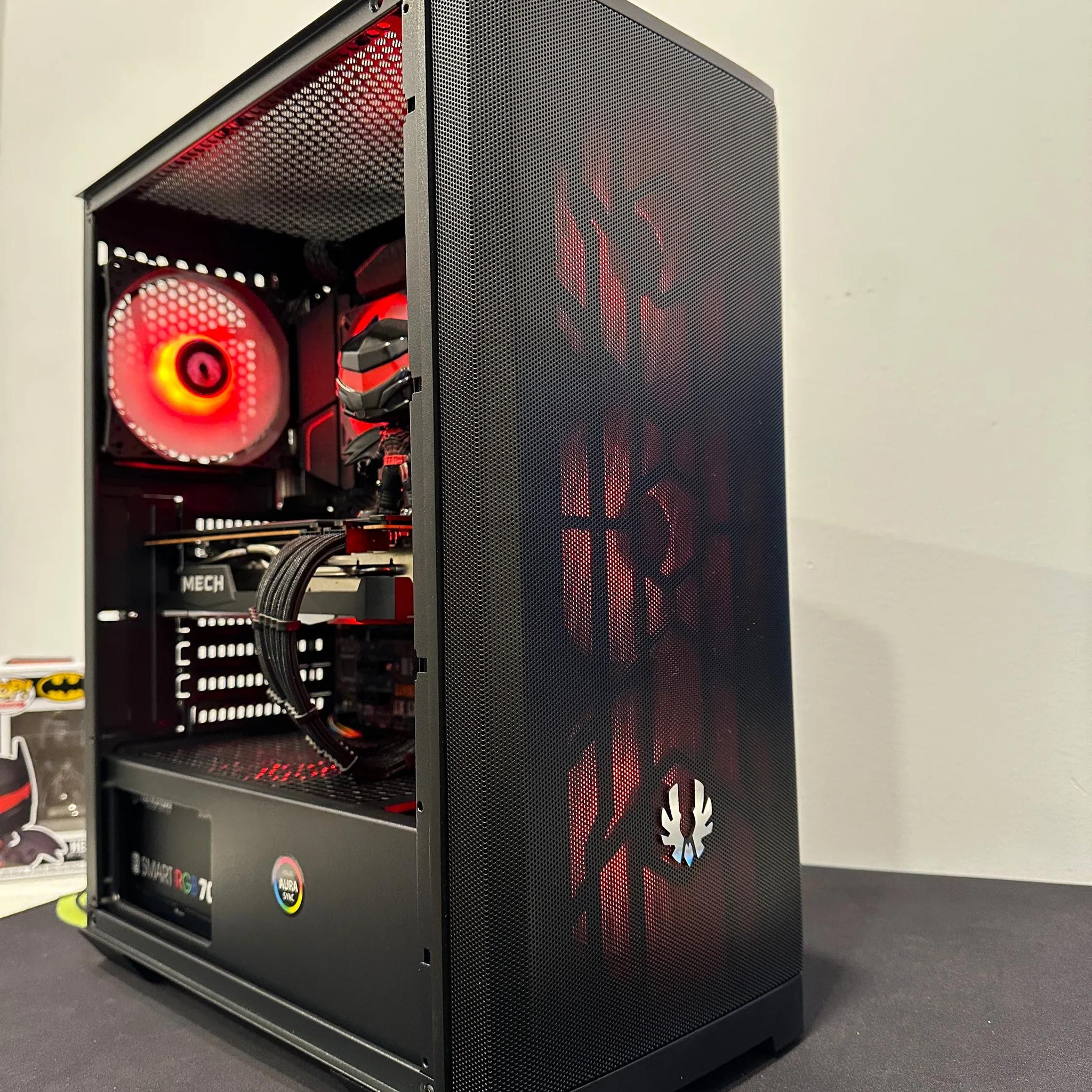 🦇🔴HellBat 🦇🔴||Gaming PC-Ryzen 5 5600 6-Core -AMD RX 6750 XT 8GB-1TB NVME SSD-16GB DDR4 RAM