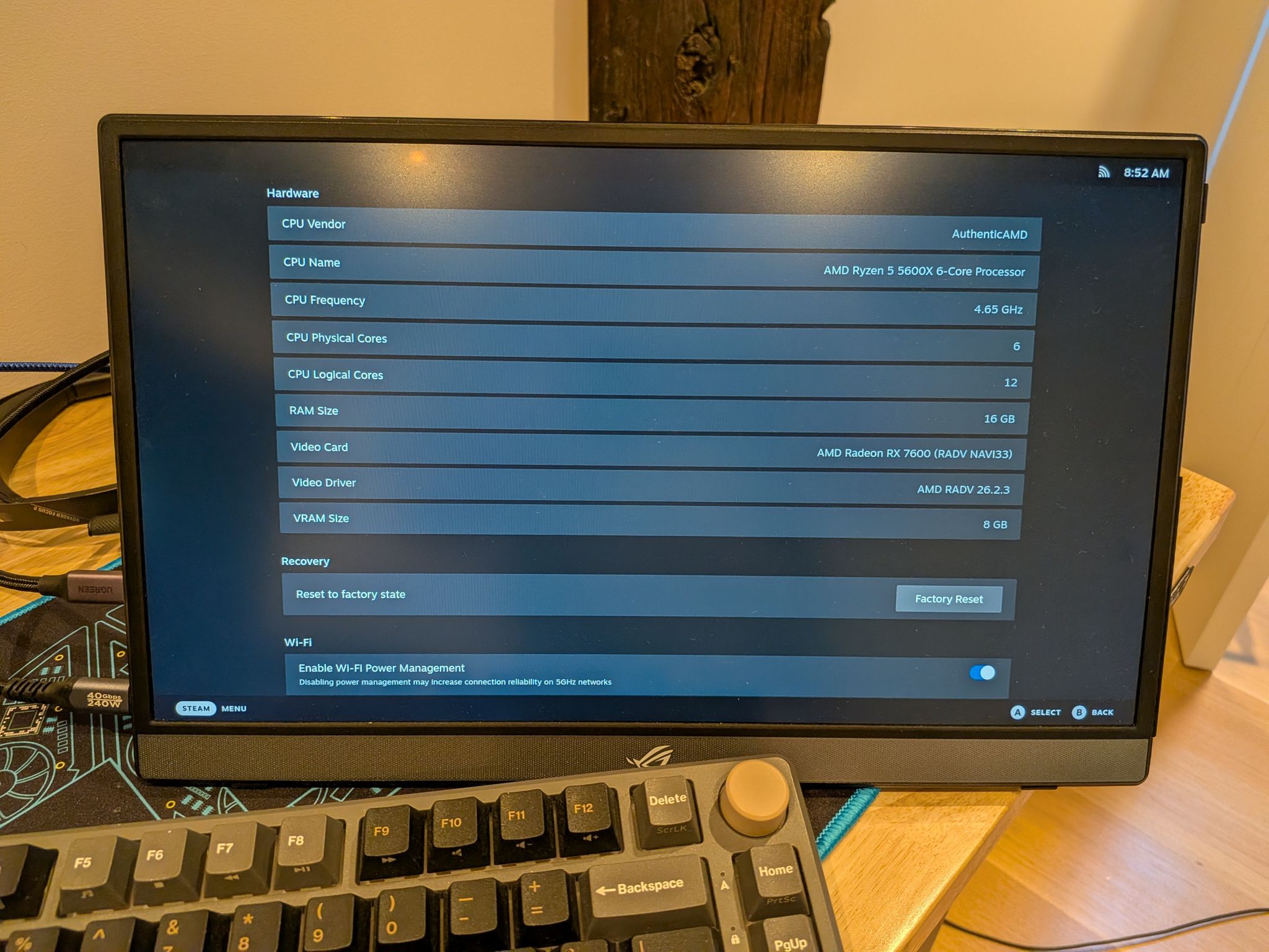 Vapor Duke - RX 7600, Ryzen 5 5600X, 16GB RAM, 1TB NVMe SSD