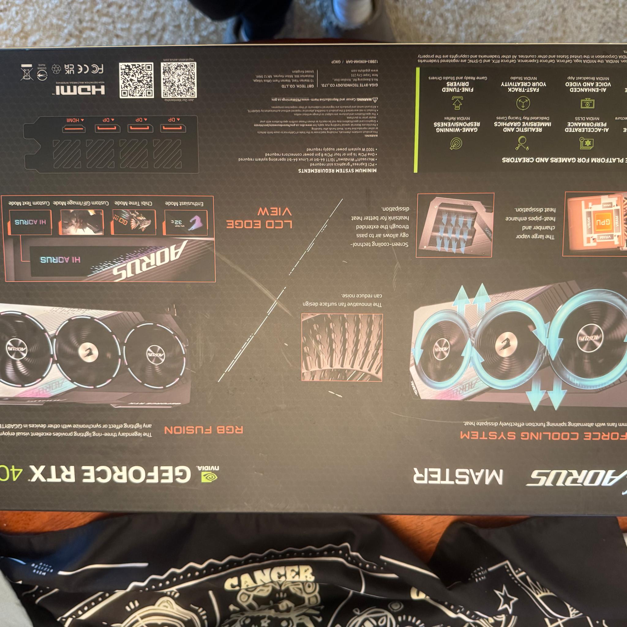 **For Sale** GeForce Rtx 4090 Gigabyte Aorus Master