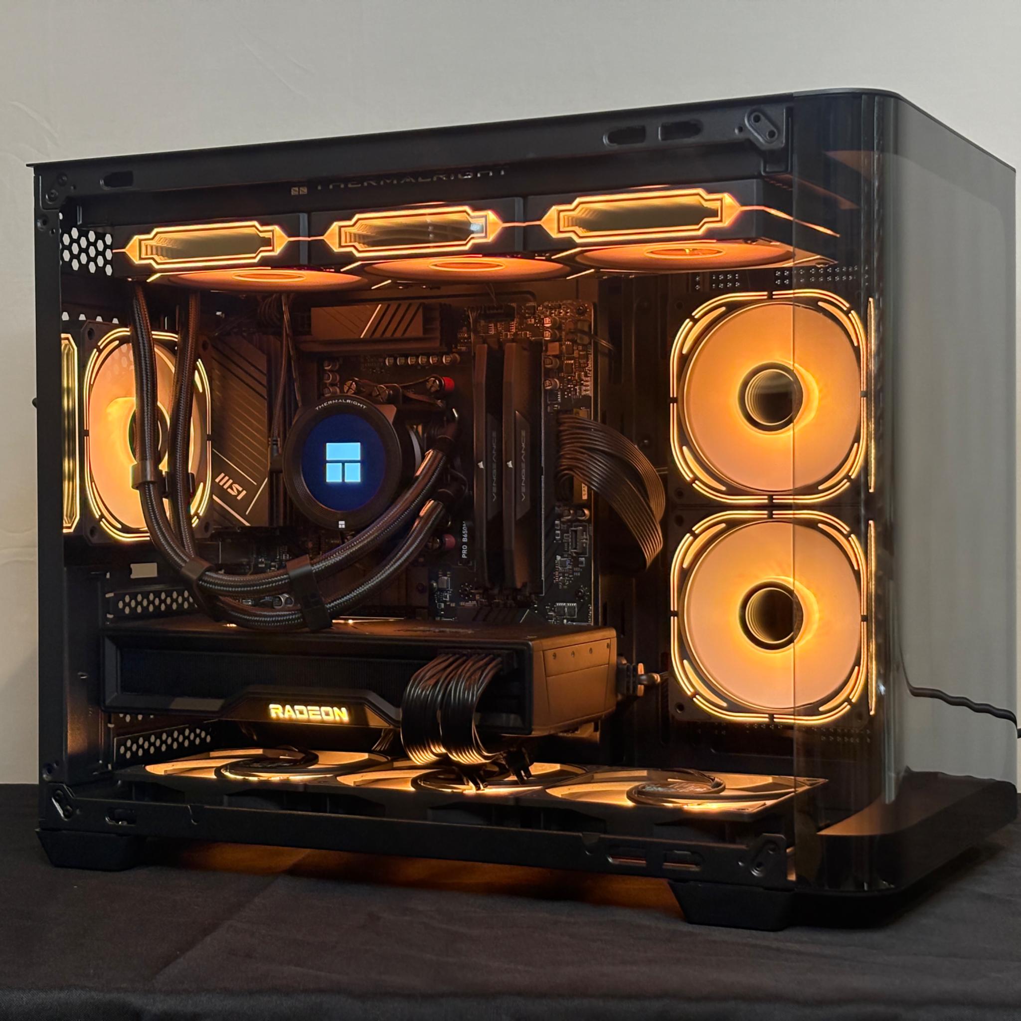 🖤 4K Gamer | RX 6950XT | Ryzen 5 9600X | 32GB DDR5 | Customizable LCD Liquid Cooler