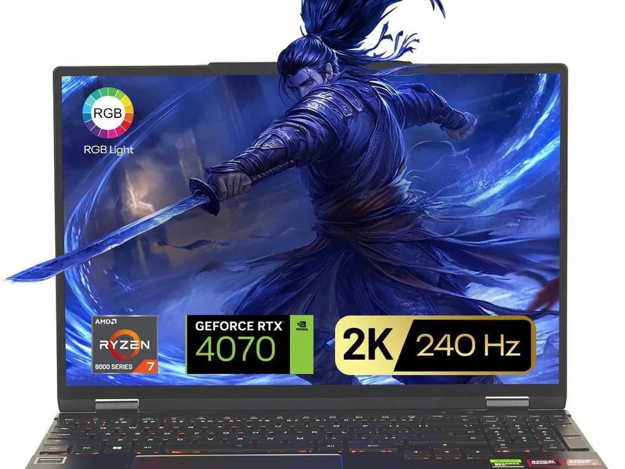 Skytech Gaming Noir Gaming Laptop AMD Ryzen 7 8845HS NVIDIA RTX 4070 16GB DDR5