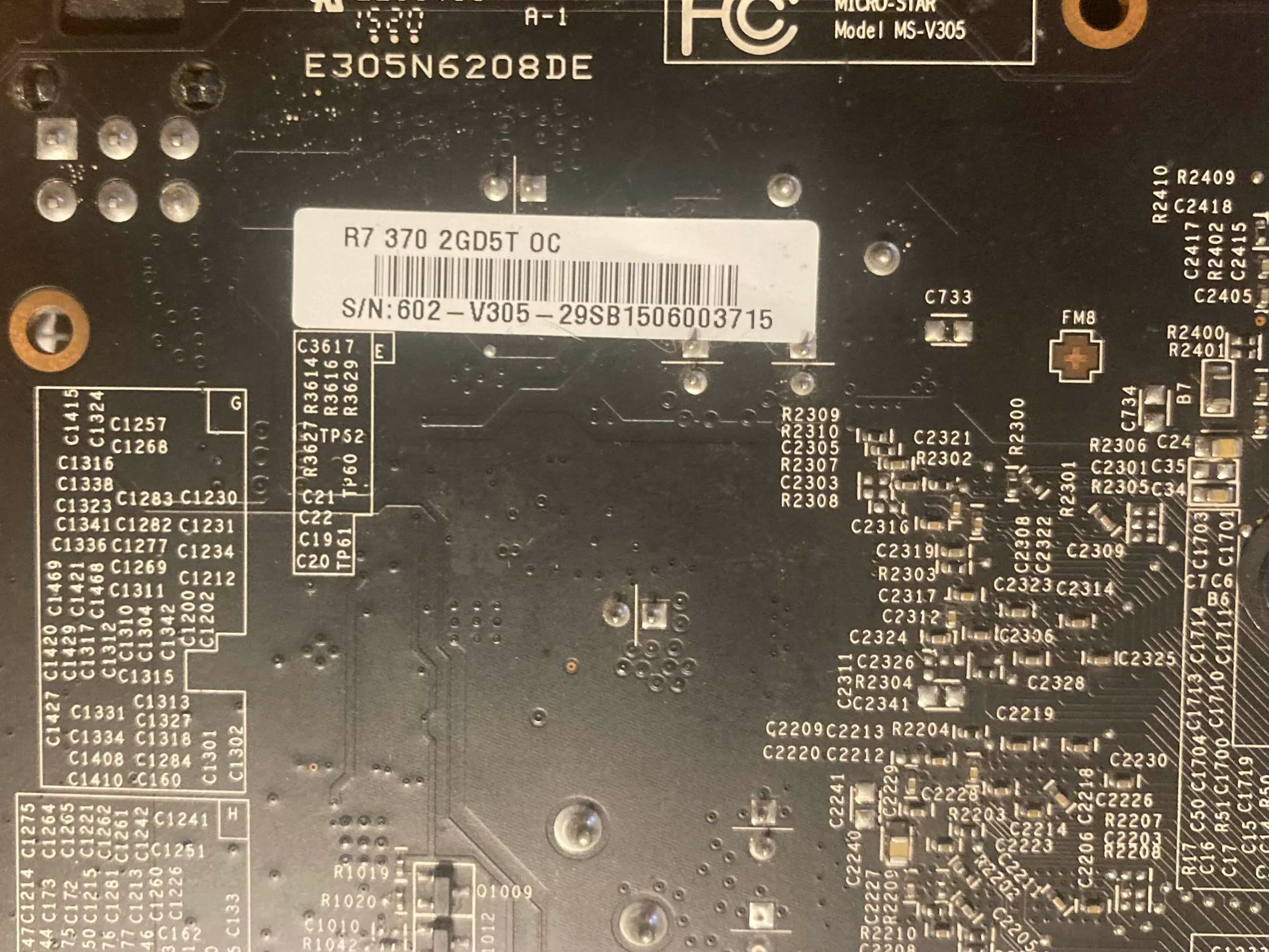 MSI R7 370 Armor 2X OC 2GB Graphics Card