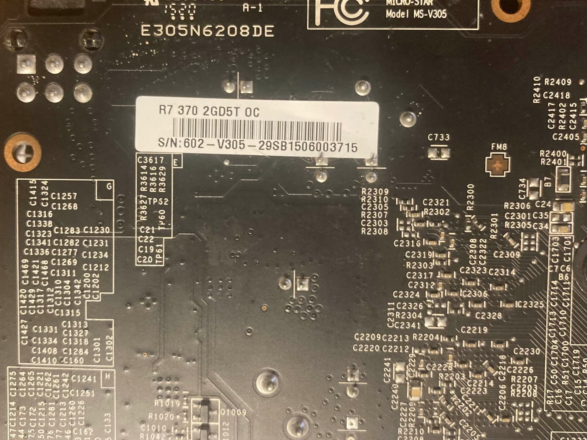 MSI R7 370 Armor 2X OC 2GB Graphics Card