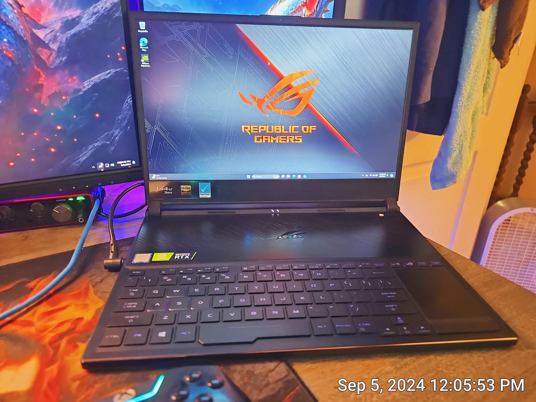 asus zephyrus intel i7 8750H cpu @2.20ghz rtx2080M