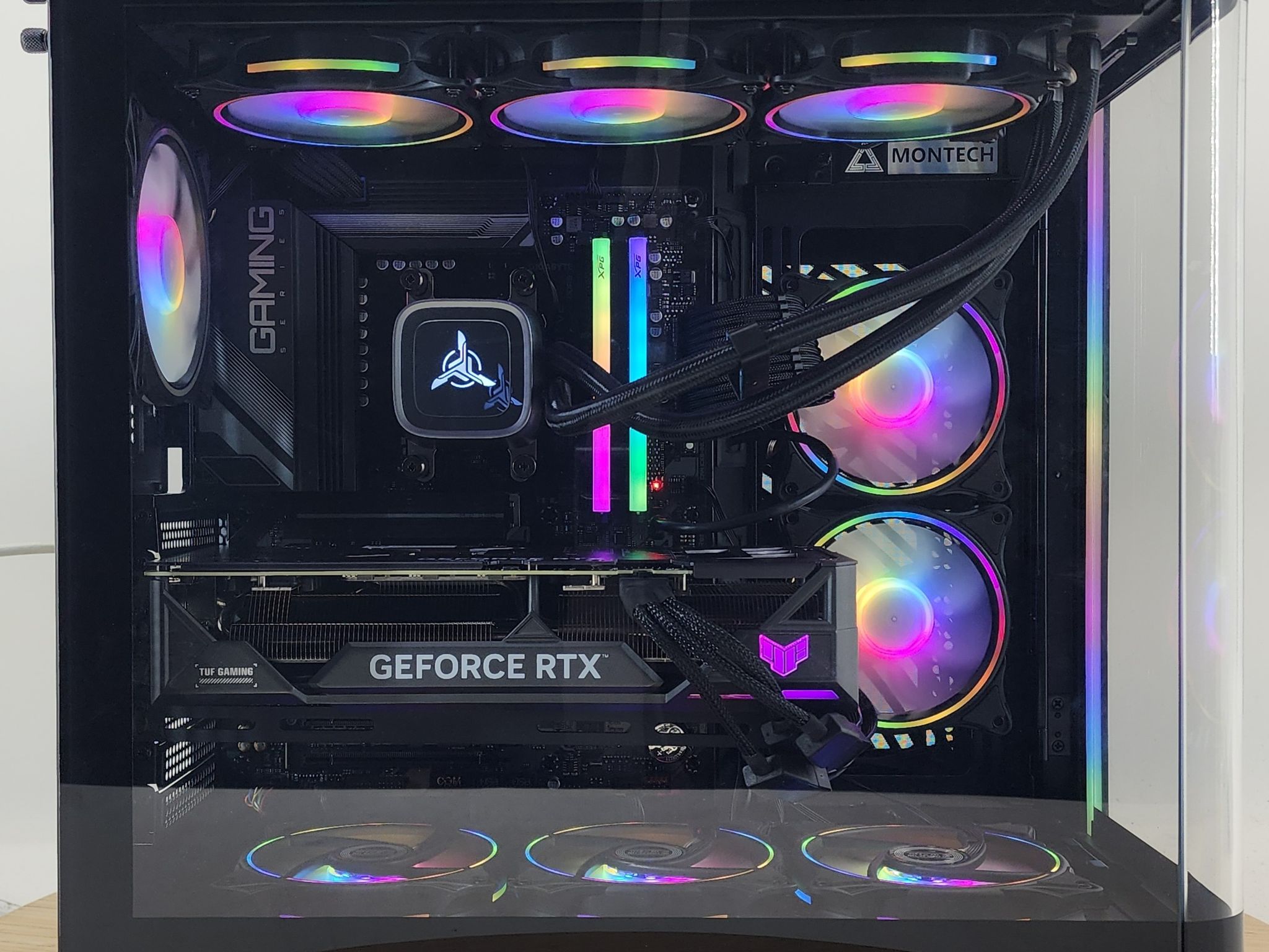 Gaming PC Ryzen 7 7800X3D 32GB RAM 1TB SSD RTX 4070 Ti 12GB Windows 11 Computer