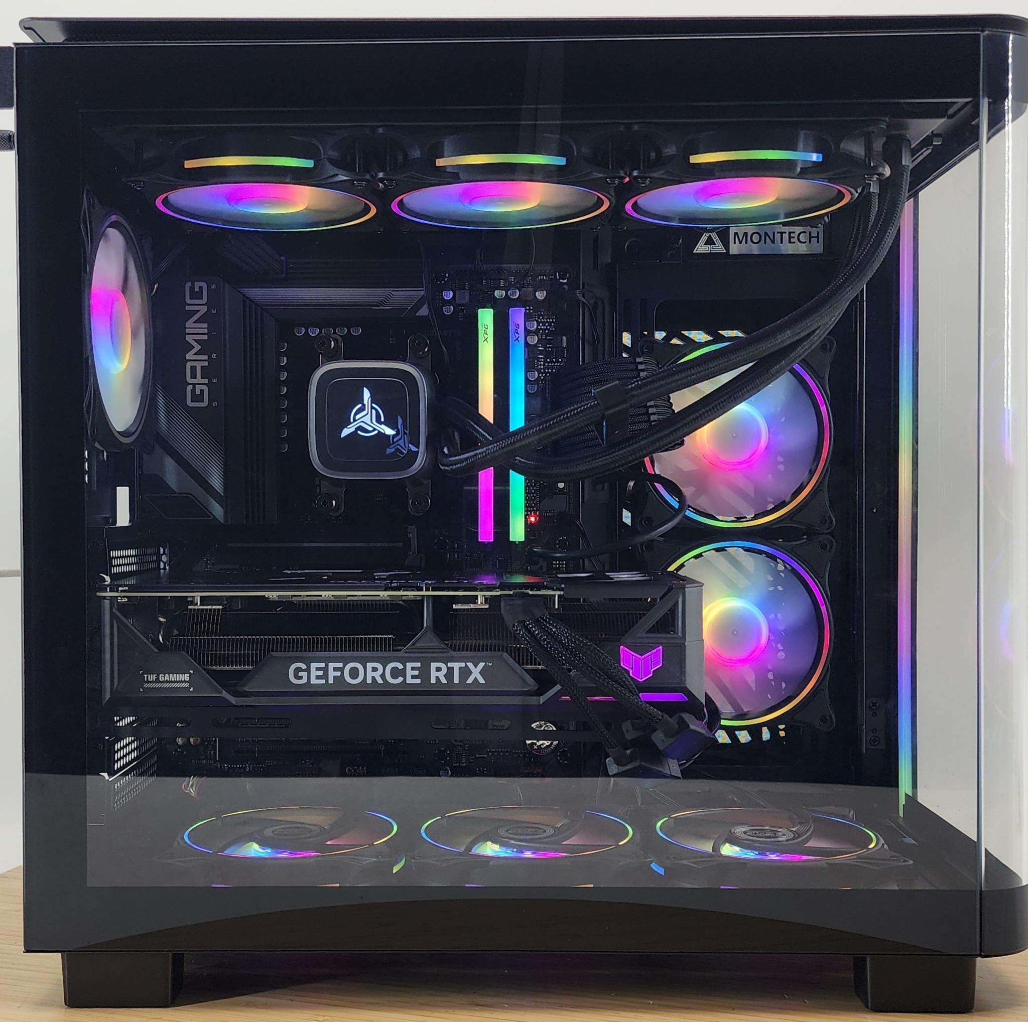 Gaming PC Ryzen 7 7800X3D 32GB RAM 1TB SSD RTX 4070 Ti 12GB Windows 11 Computer