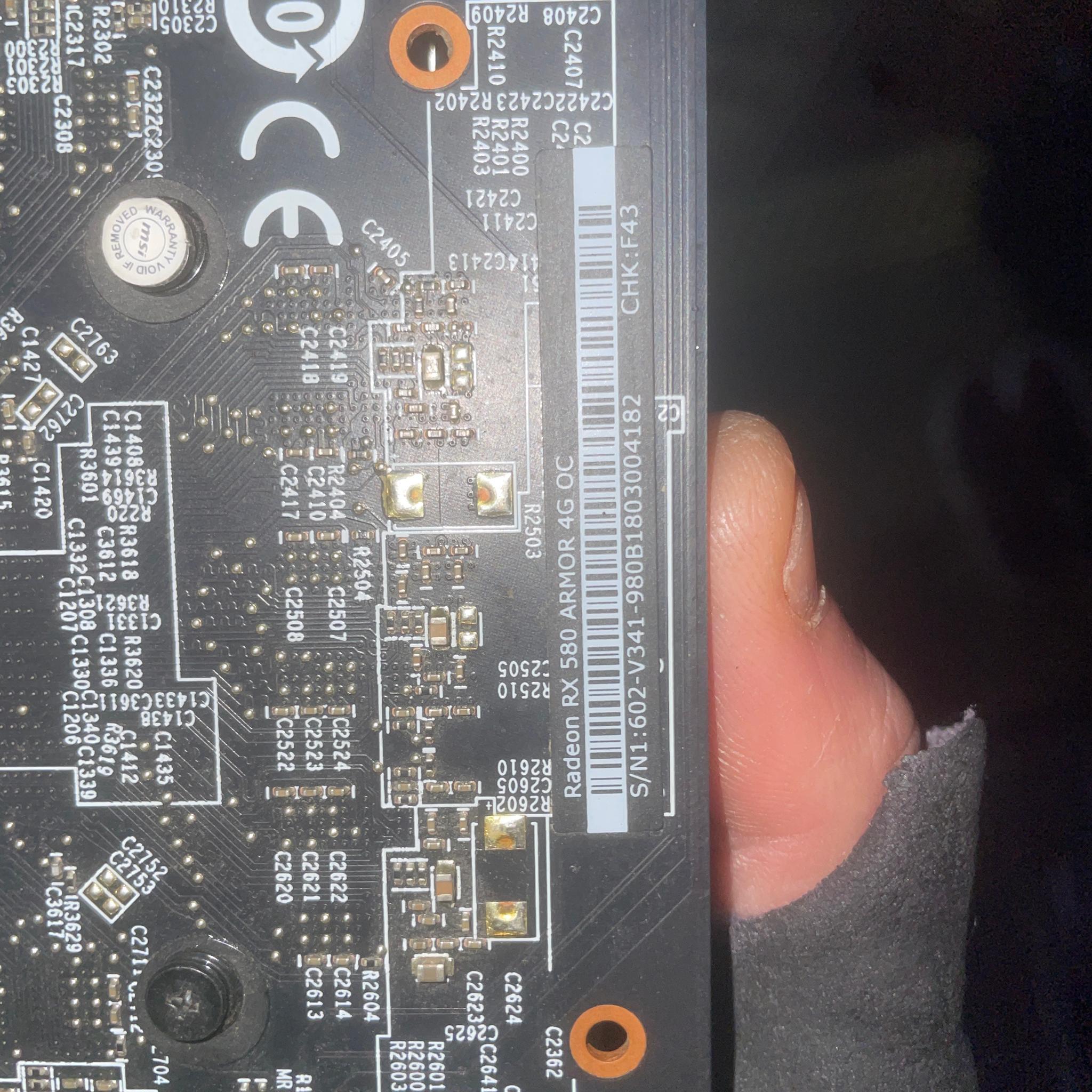 MSI Armor Radeon RX580 OC 4 GB