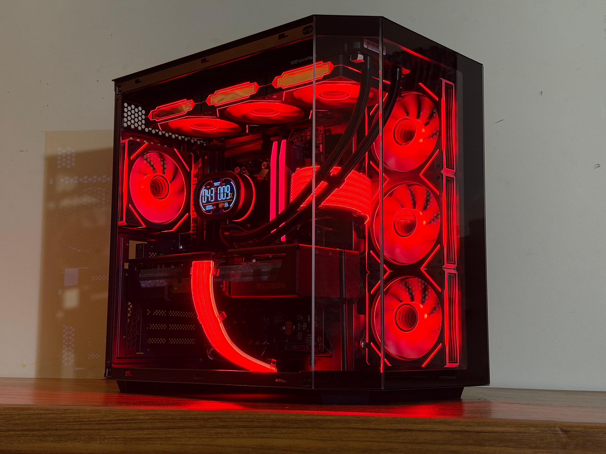 ⚡Obsidian X — Ryzen 9 7900X • RX 9070 XT • 32GB DDR5 • Black RGB Beast