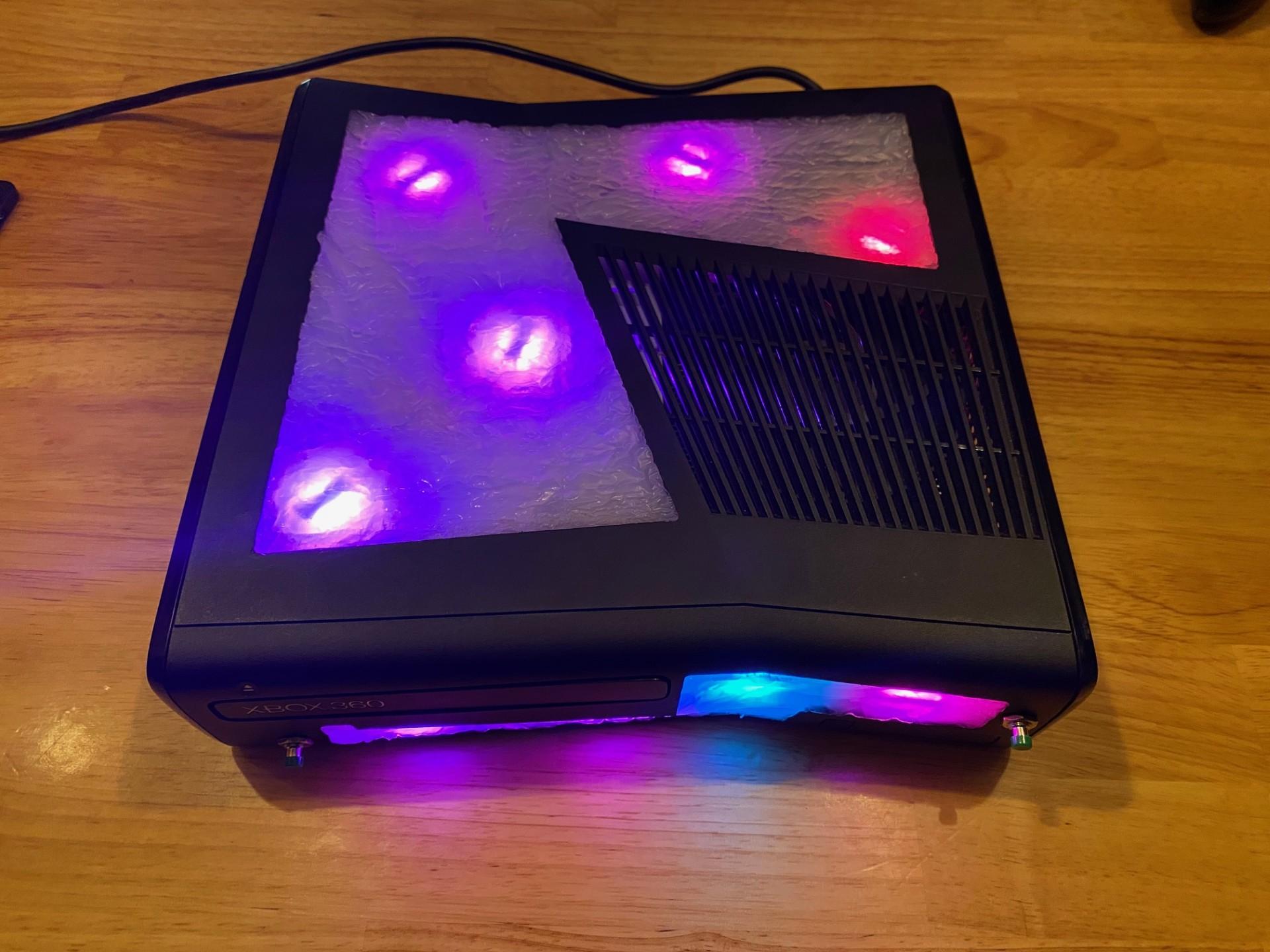 RGH3 Xbox 360 Slim - CASE MODS - Alien themed