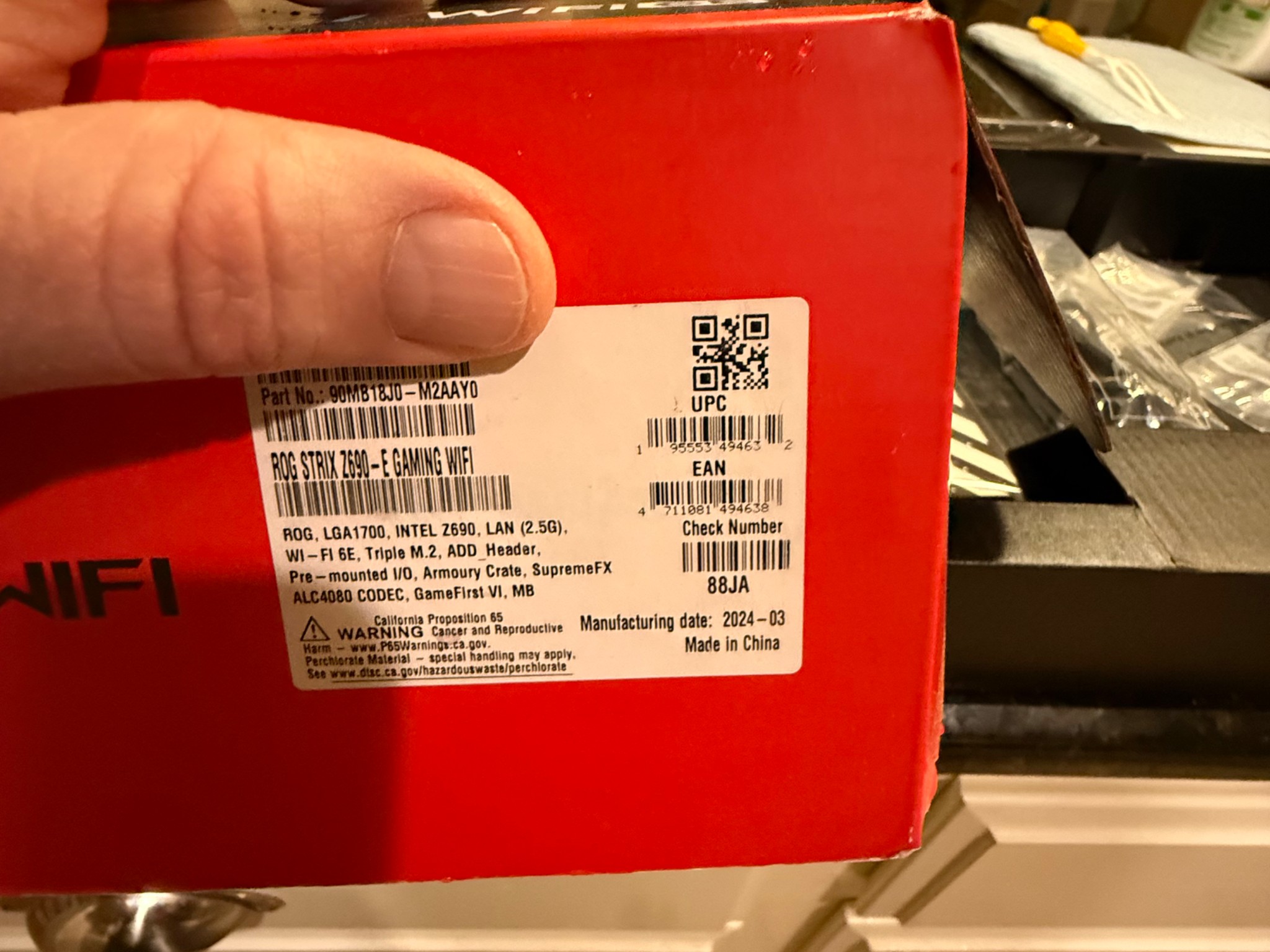 INTEL I9 12900K/ASUS Z690 E GAMING WIFI BUNDLE