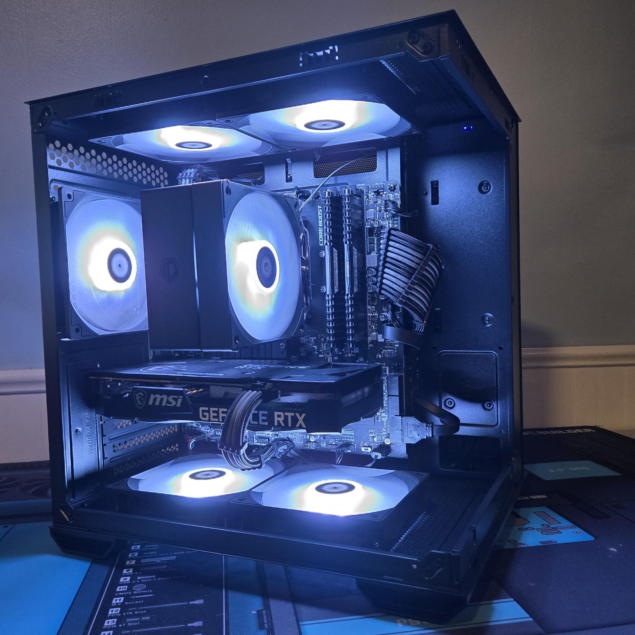 Dark Gunmetal Player 1 1080p Gaming PC |Ryzen 5 5600|RTX 3060 12GB|16GB DDR4|1TB NVME|Win 11|Wifi/BT