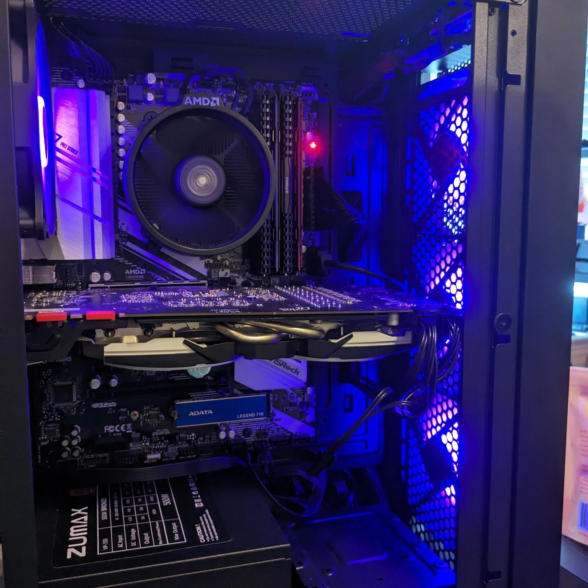 FREE SHIP||Ryzen 7 3700X, GTX 1080 8GB, 32GB DDR4, 1TB NVMe, Win11, ARGB