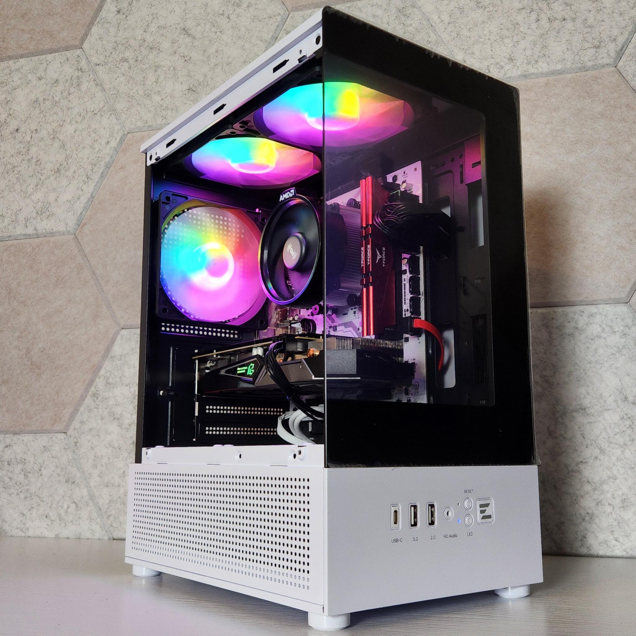🔴⚫AMD Esports Gaming PC | RX 5500 XT 8GB | Ryzen 5 2600 | 16GB RAM | 512GB SSD | 650W PSU