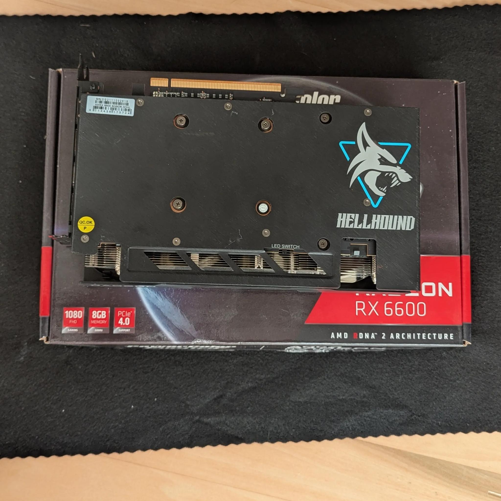 🐺 PowerColor Hellhound RX 6600 – 1080p Gaming Beast | Cool & Efficient 🎮
