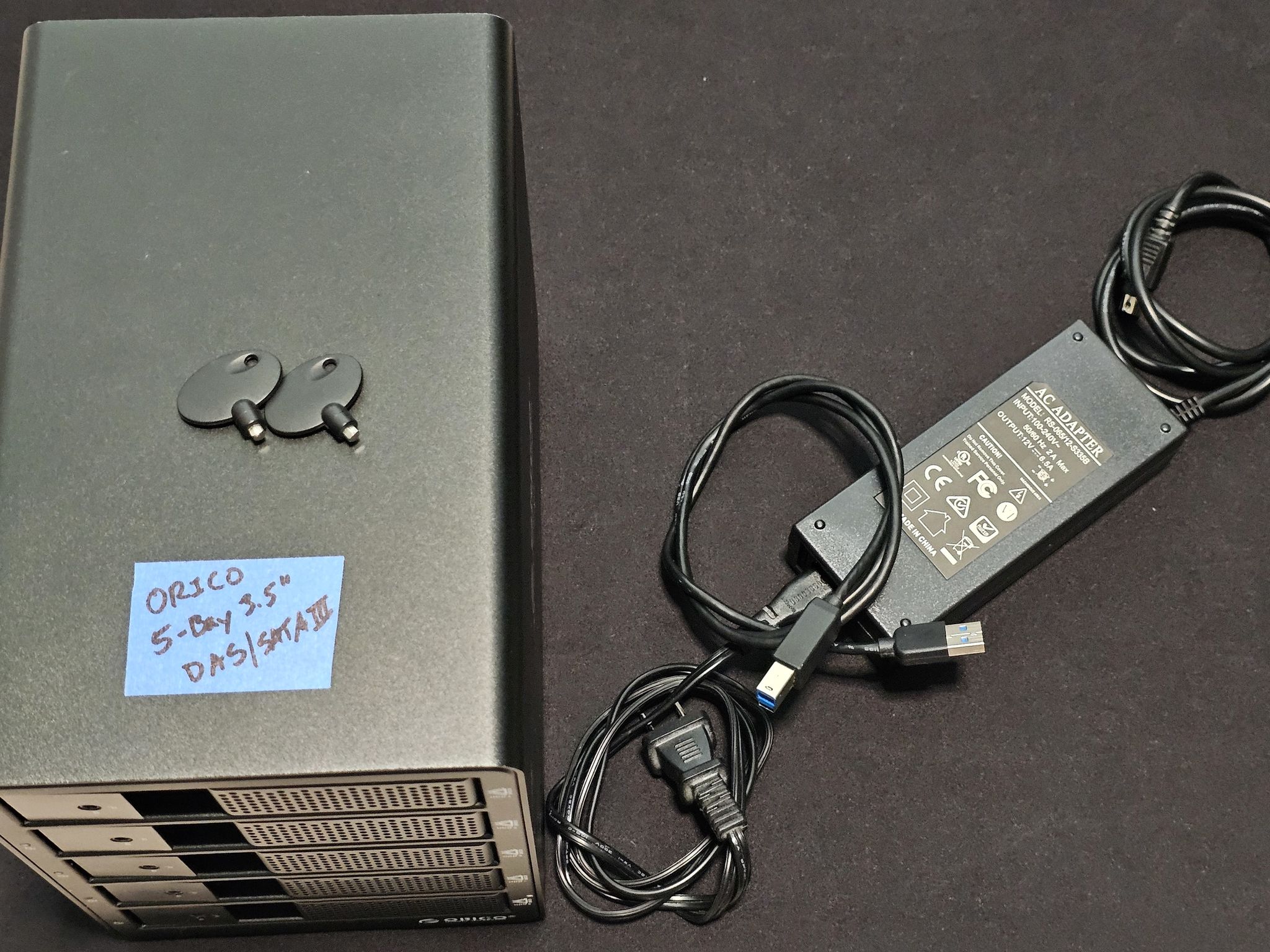 ORICO 5-Bay DAS 3.5" HDD SATA III USB 3.0 UASP