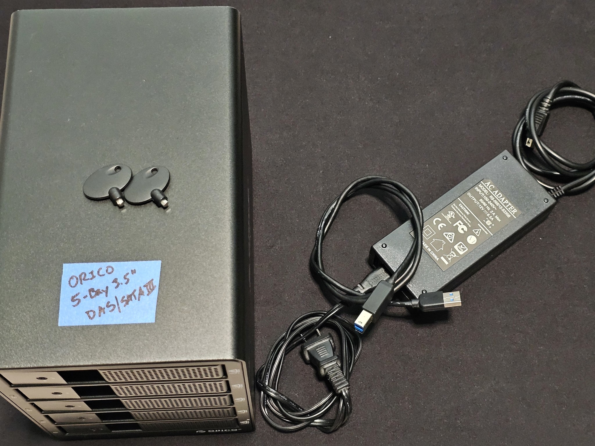 ORICO 5-Bay DAS 3.5" HDD SATA III USB 3.0 UASP