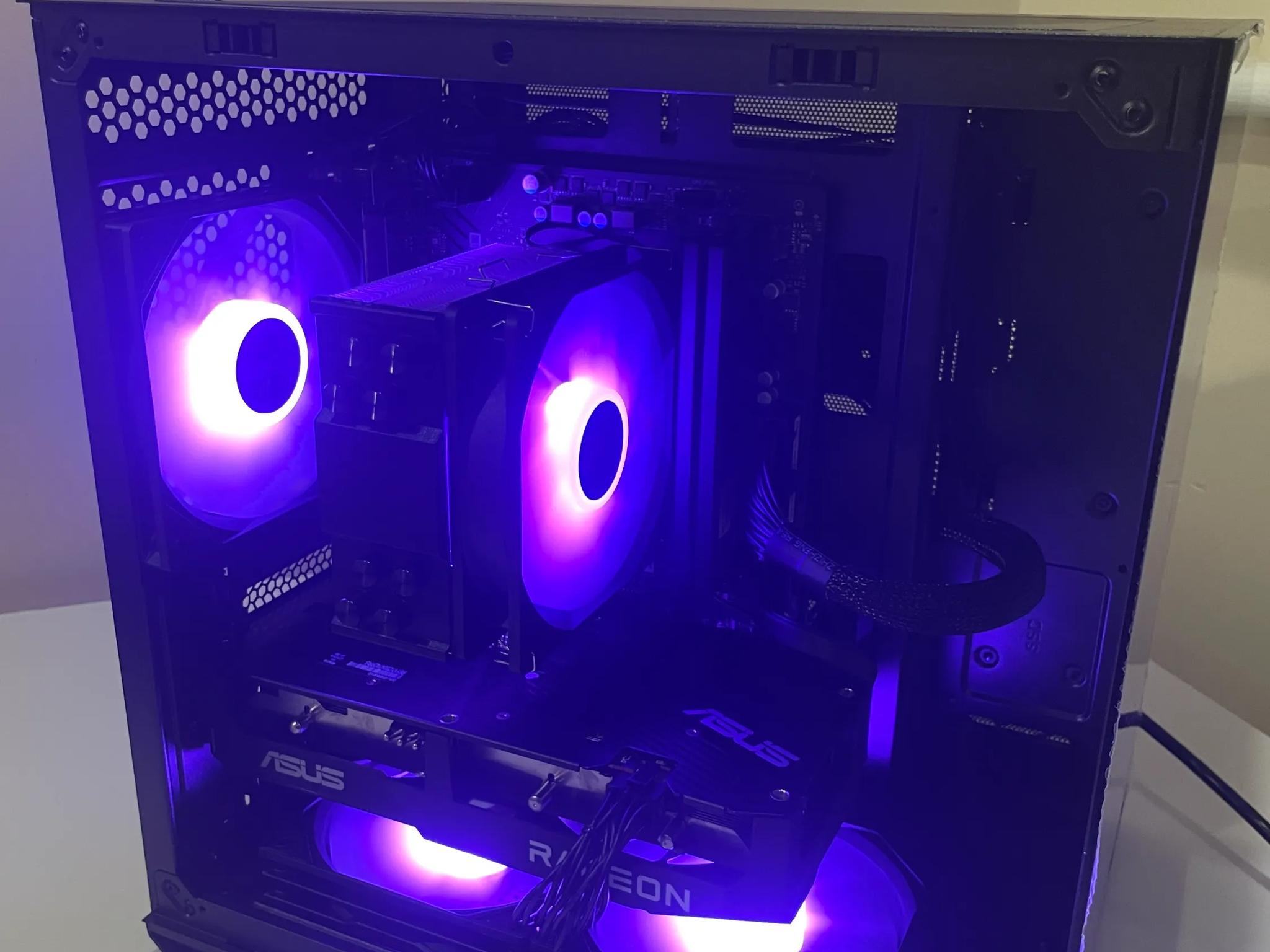 All-Black RGB Gaming PC – Ryzen 5 3600 / RX 6600