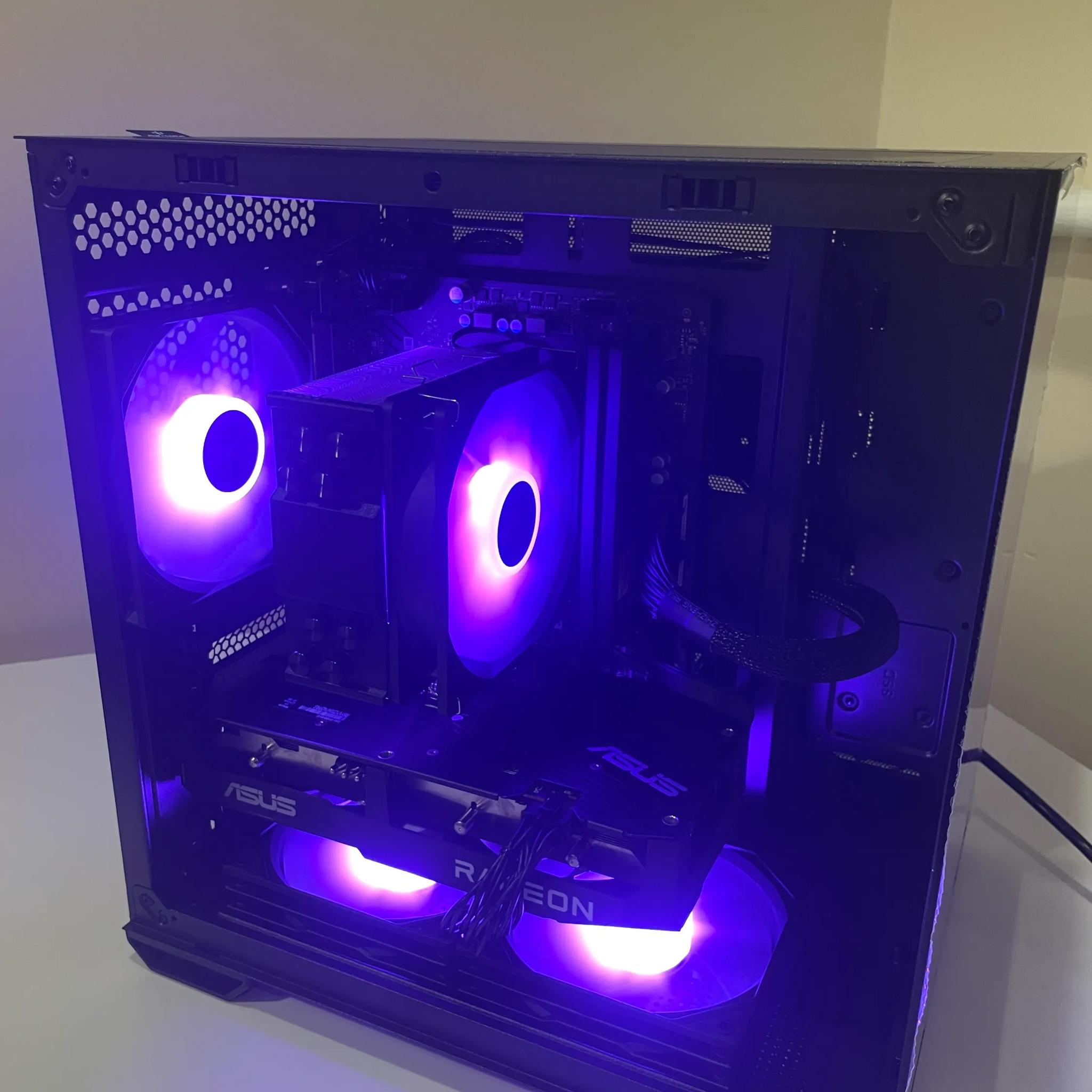 All-Black RGB Gaming PC – Ryzen 5 3600 / RX 6600