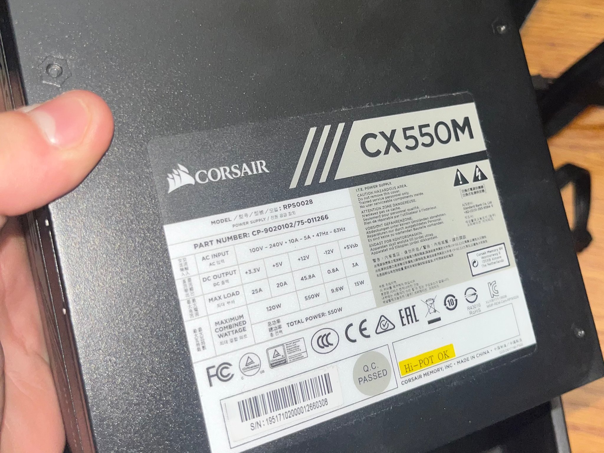 Corsair CX550M