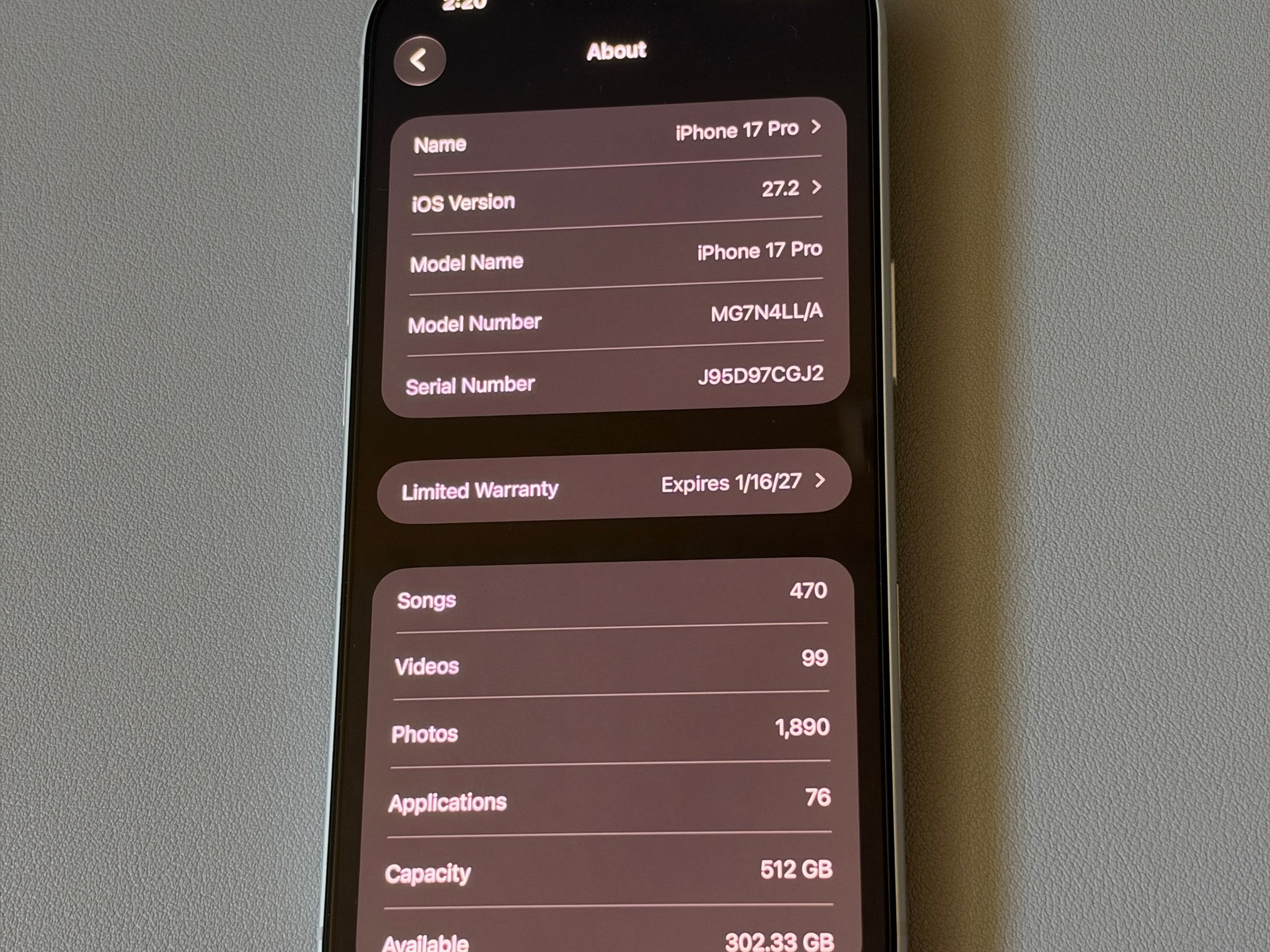 iPhone 17 Pro 512GB