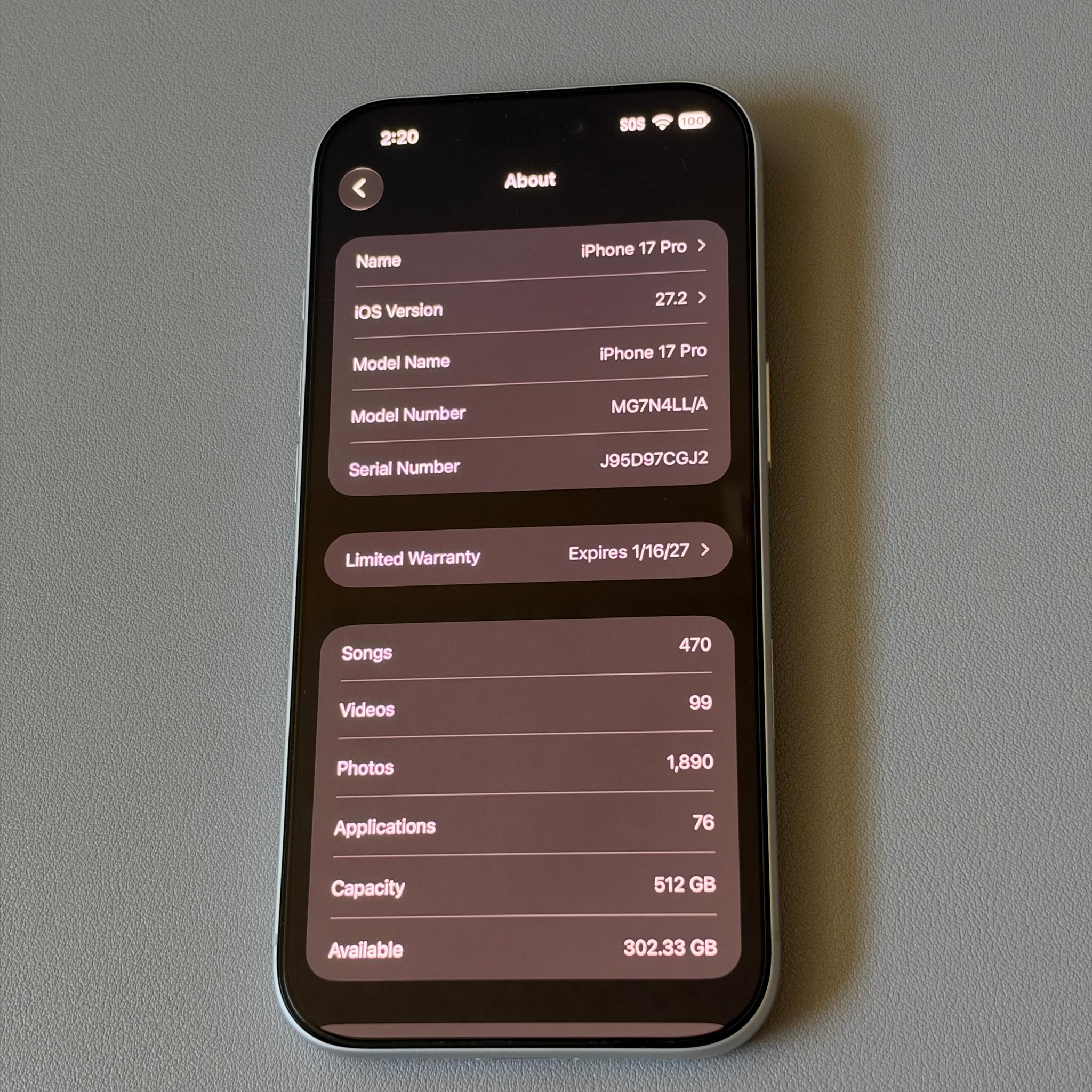 iPhone 17 Pro 512GB