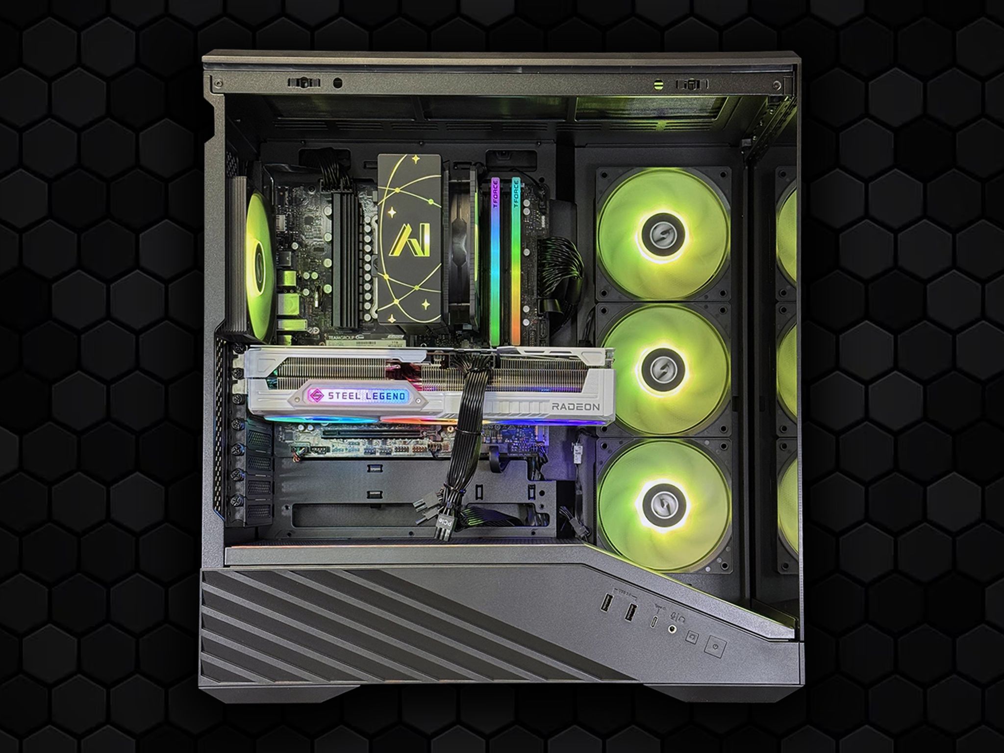 Ryzen 5 9600x | RX 9070 XT 16GB | 32GB DDR5 (6000 MT/s) | 1TB SSD | 850W Gold PSU | AI Vector