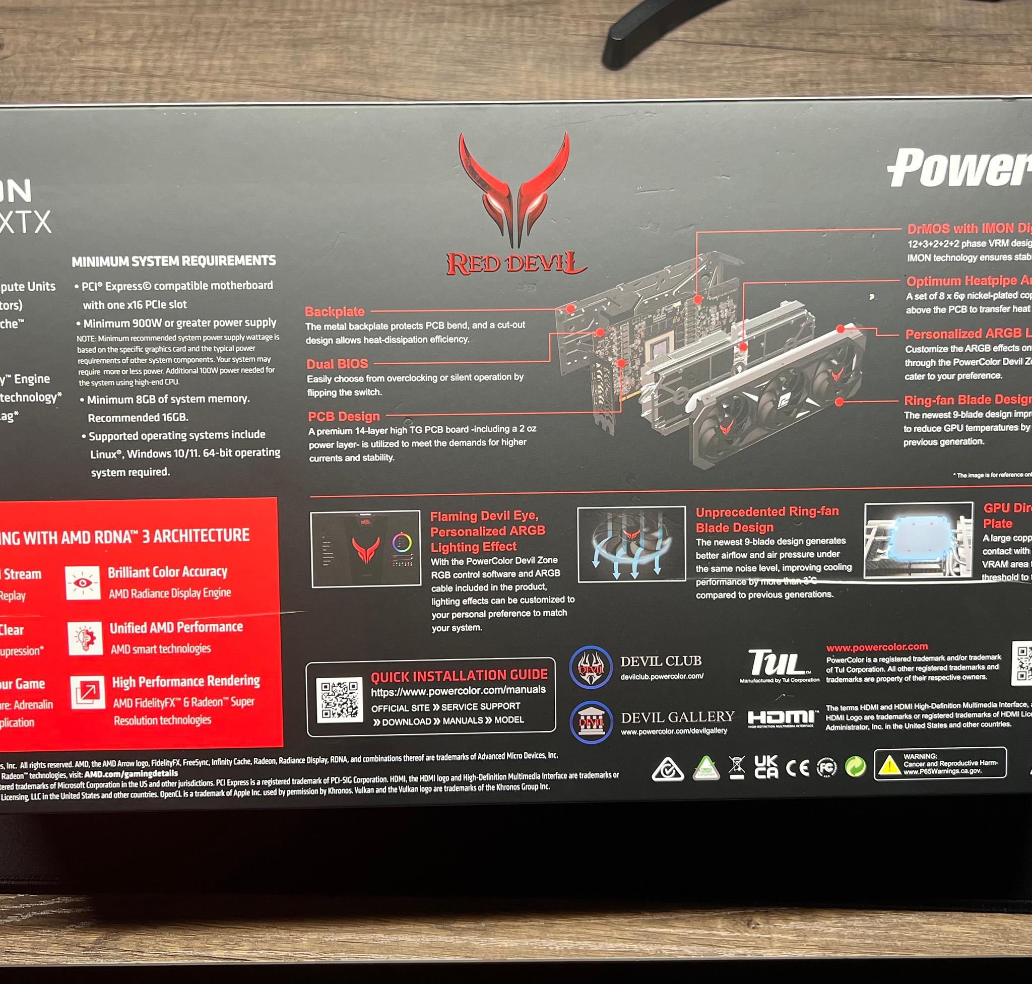Power Color AMD Radeon RX 7900XTX Red Devil 24GB