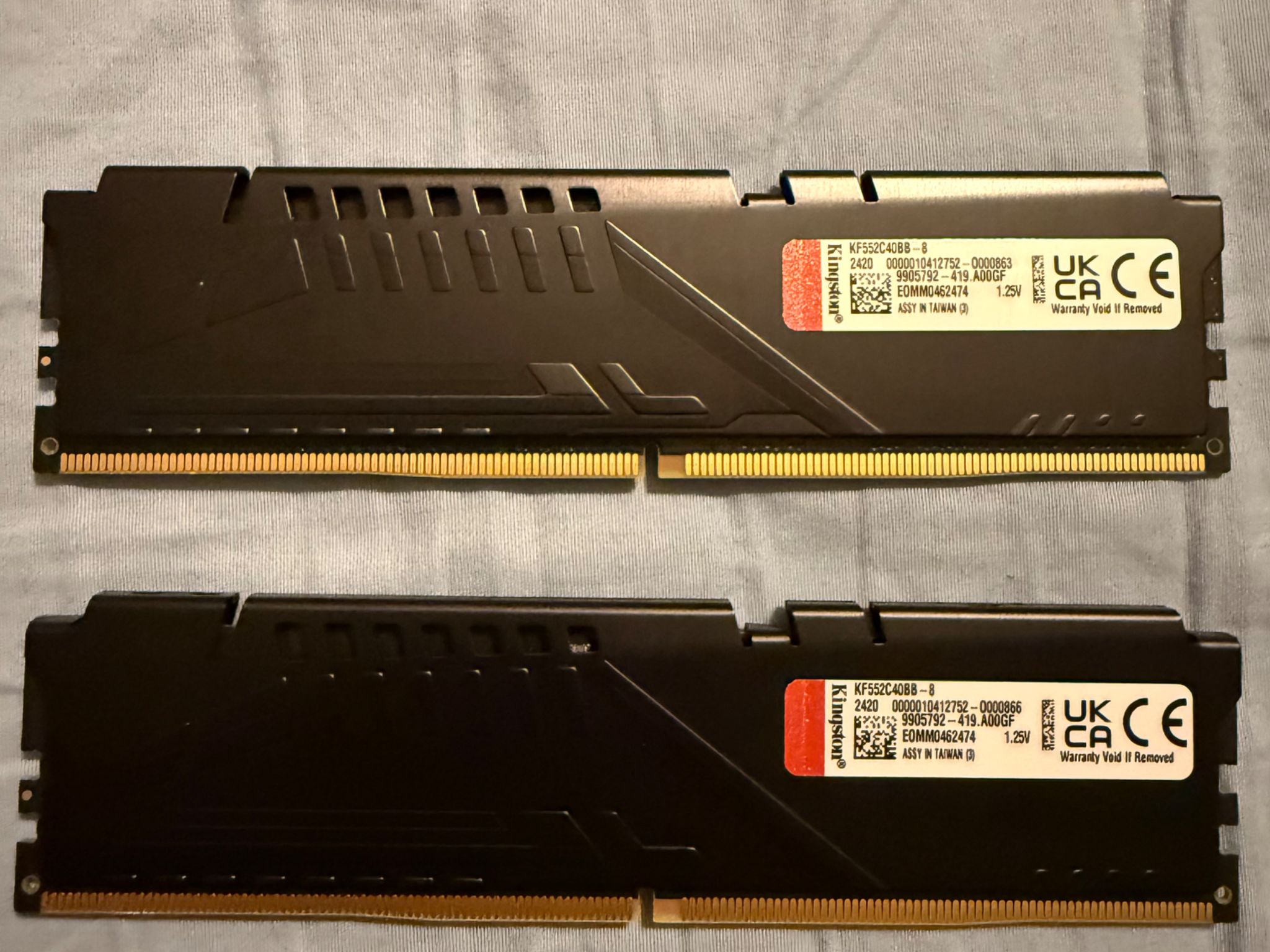 16gb DDR5, 2x8gb