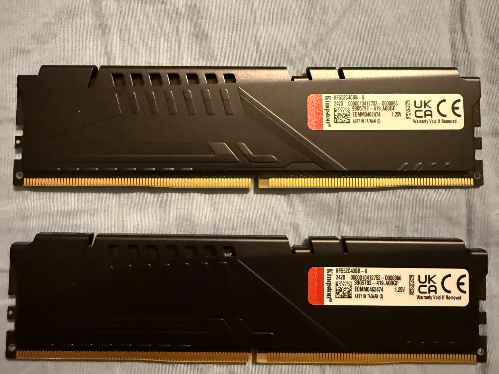 16gb DDR5, 2x8gb