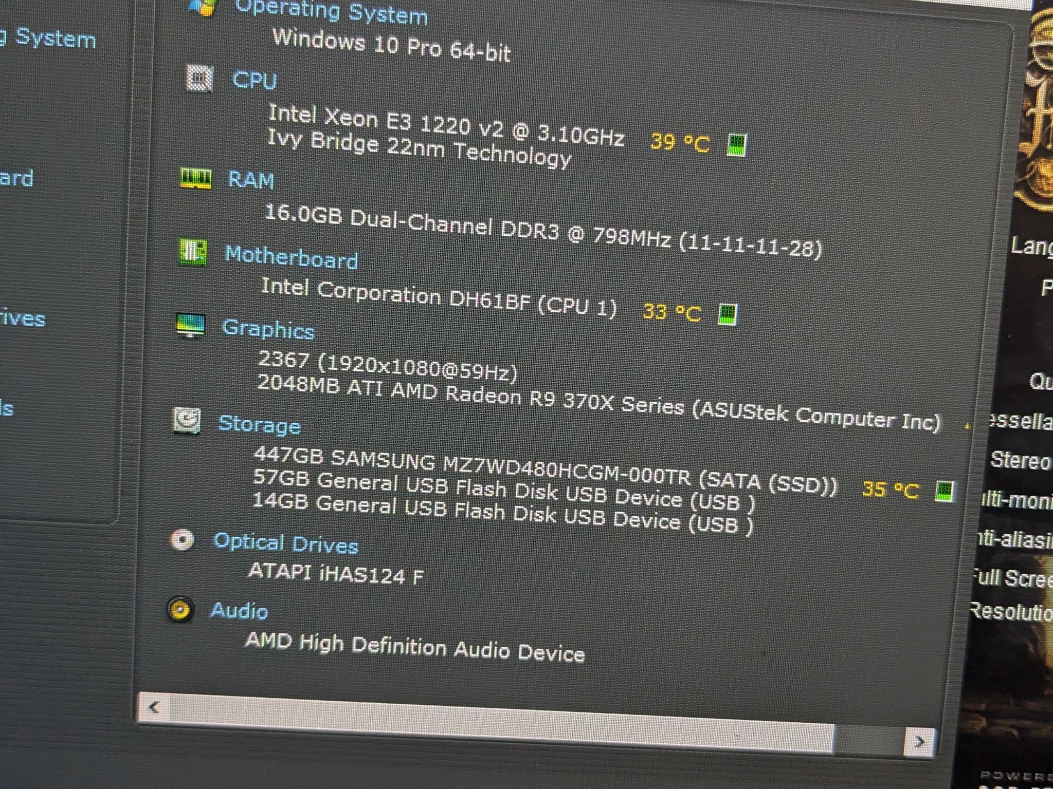 $190 SHIPPED! || Frugal W || Xeon 1220v2 (Same as i5-3450), 16GB RAM, 480GB SSD, R9 370 2GB, Win10