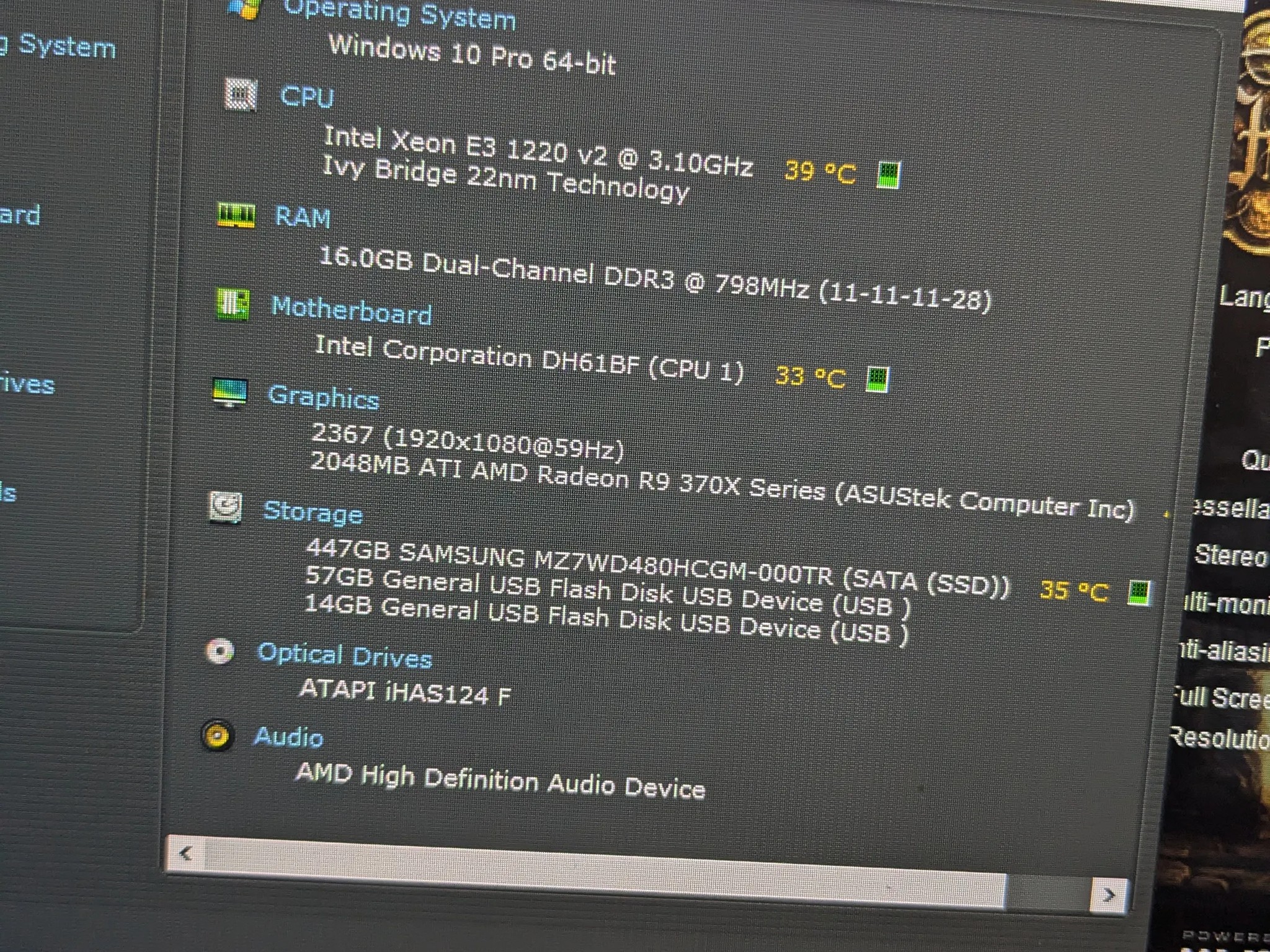 $190 SHIPPED! || Frugal W || Xeon 1220v2 (Same as i5-3450), 16GB RAM, 480GB SSD, R9 370 2GB, Win10