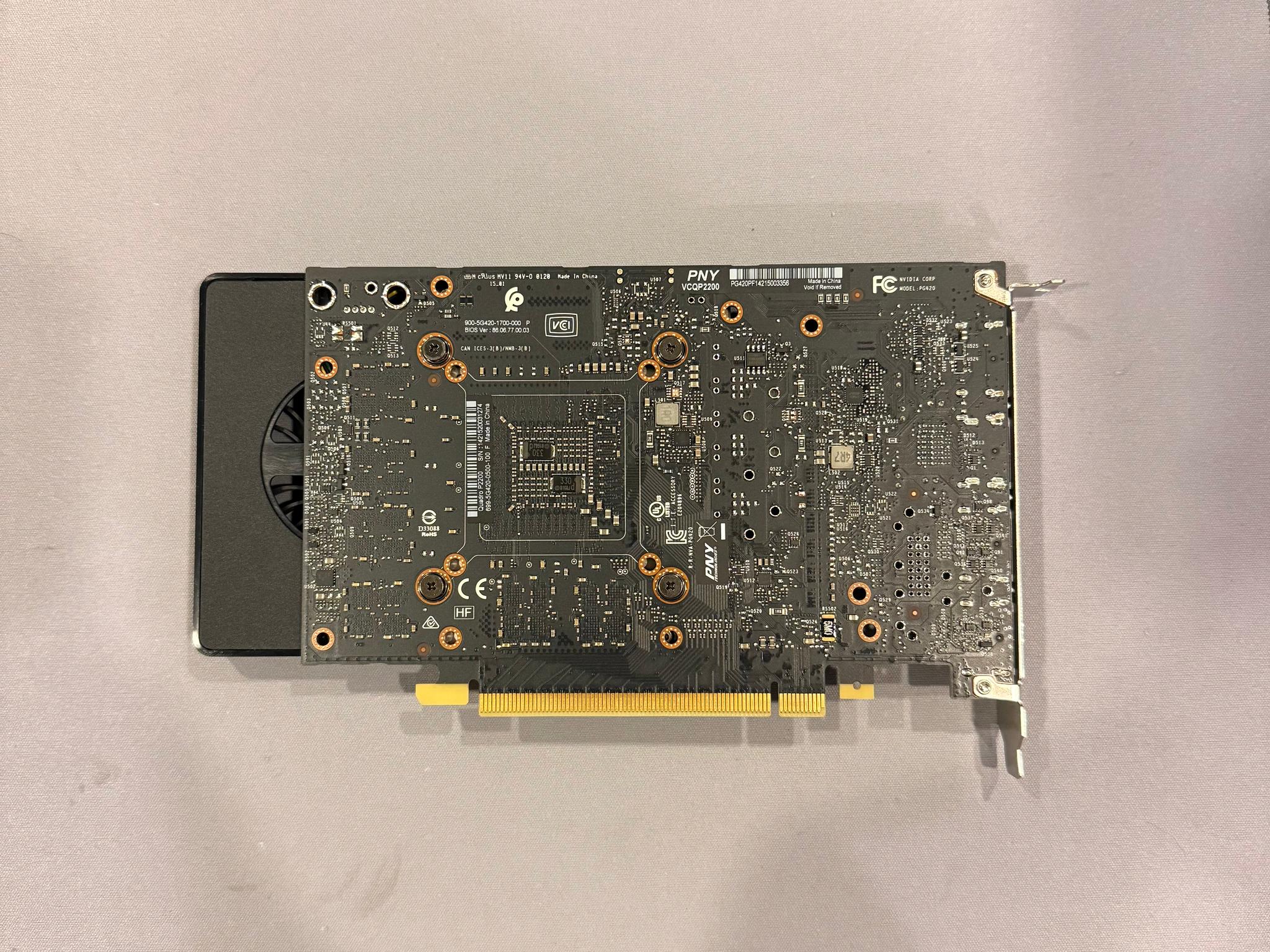 Tested PNY NVIDIA Quadro P2200 5GB GDDR5X 4x DisplayPort GPU Graphics Card