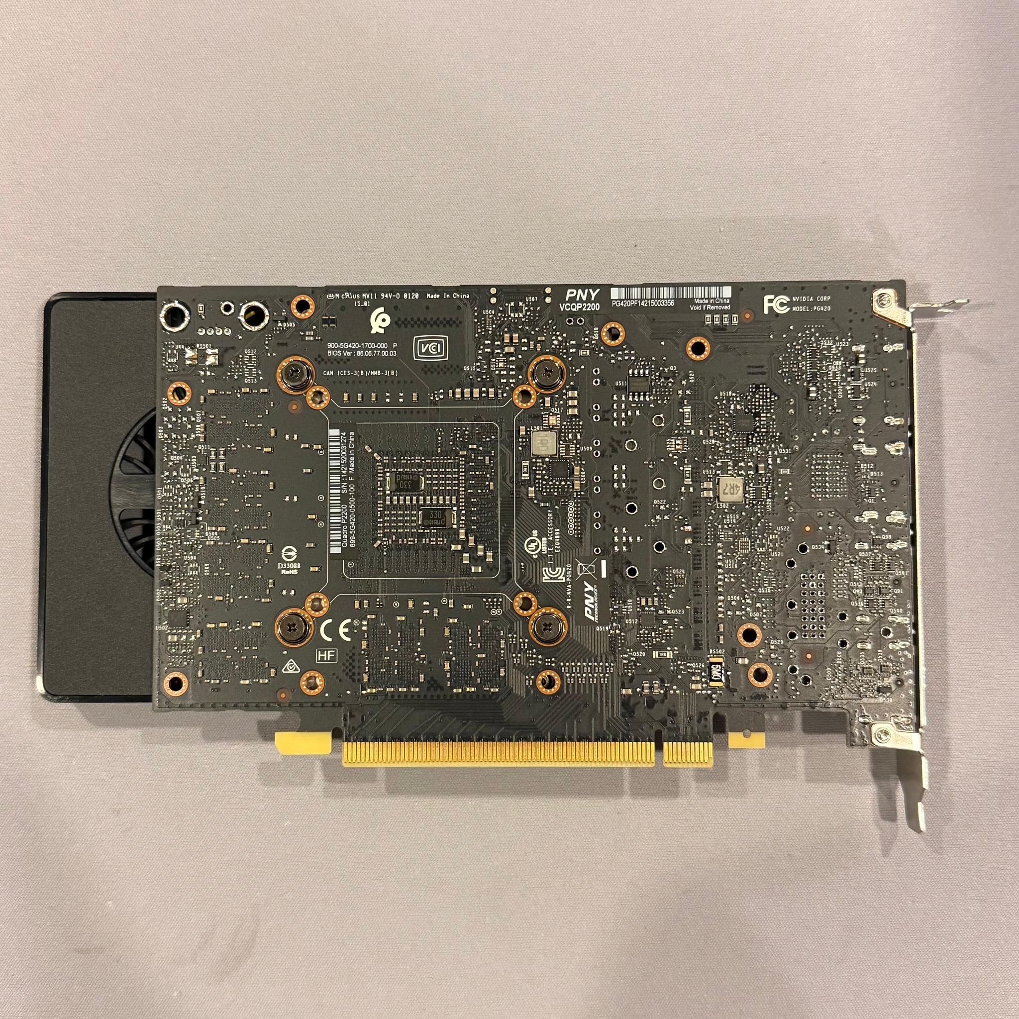 Tested PNY NVIDIA Quadro P2200 5GB GDDR5X 4x DisplayPort GPU Graphics Card
