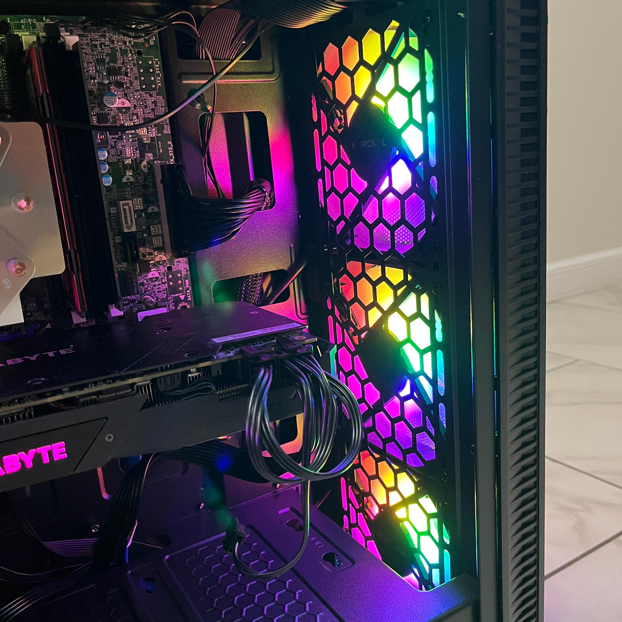 NVIDIA RTX 2070, Intel i7-6700k, 12GB RAM, 870 GB Storage, High FPS RGB Gaming PC w/ Wi-Fi & BT