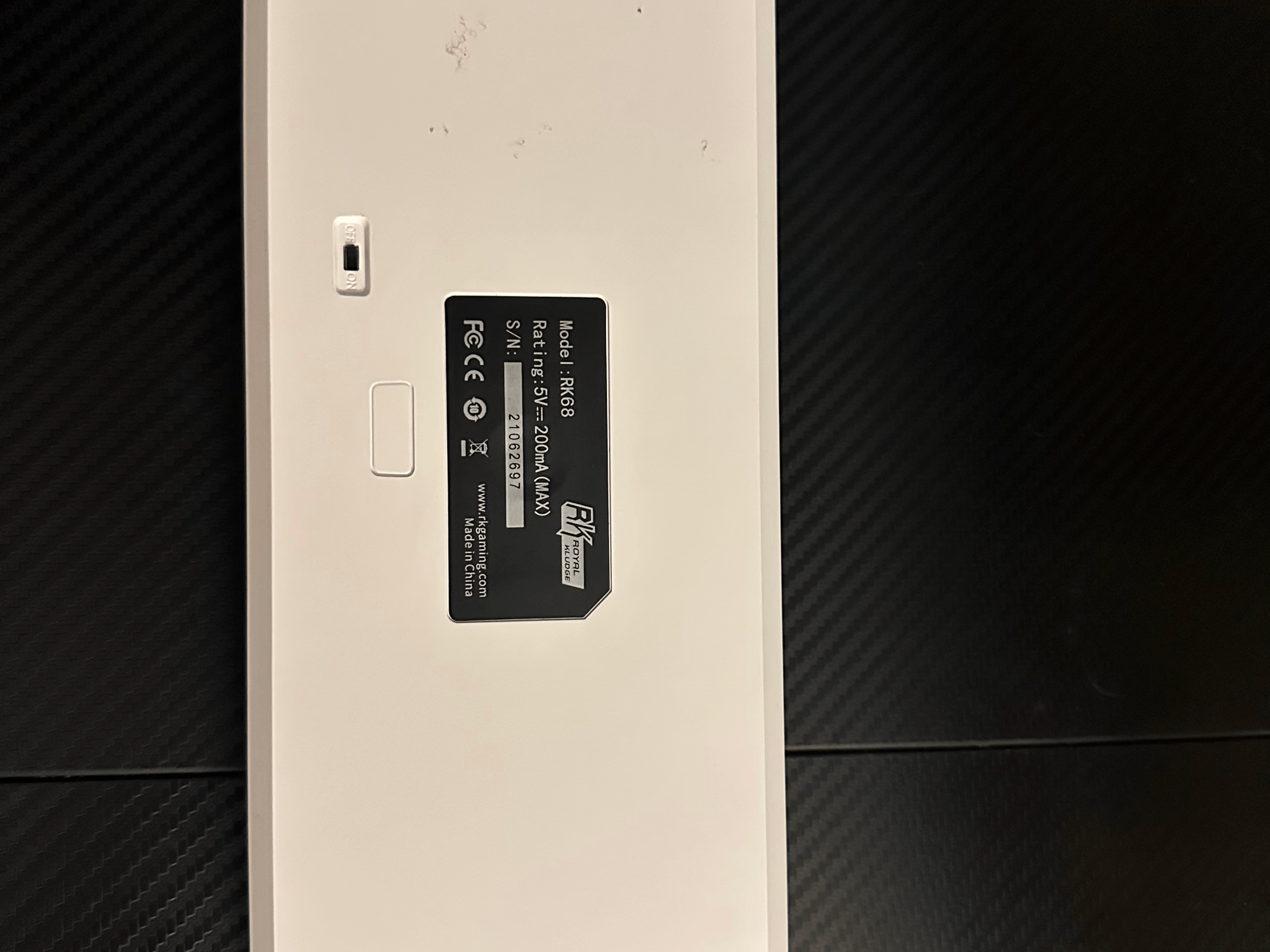 RK Royal Kludge 65%, White, Great condition