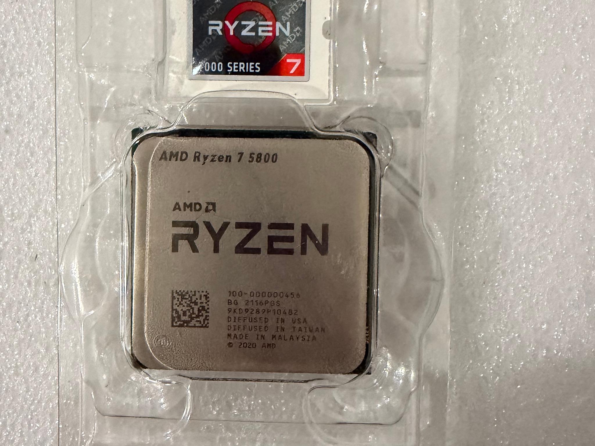 AMD Ryzen 7 5800 Free shipping
