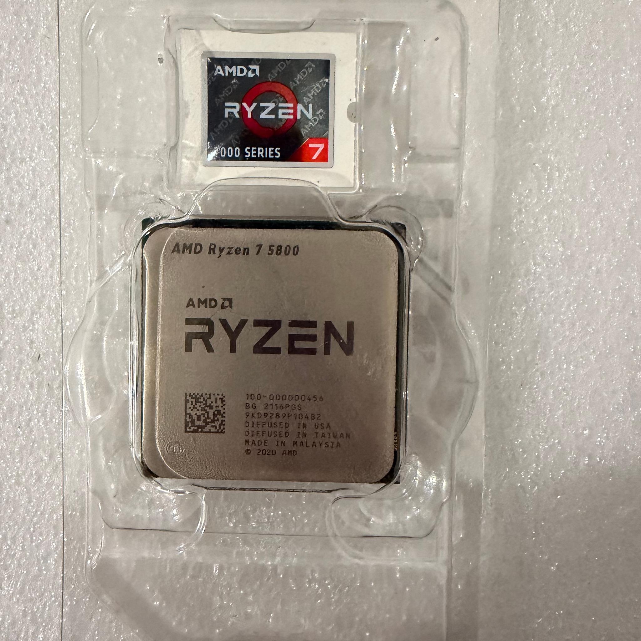 AMD Ryzen 7 5800 Free shipping