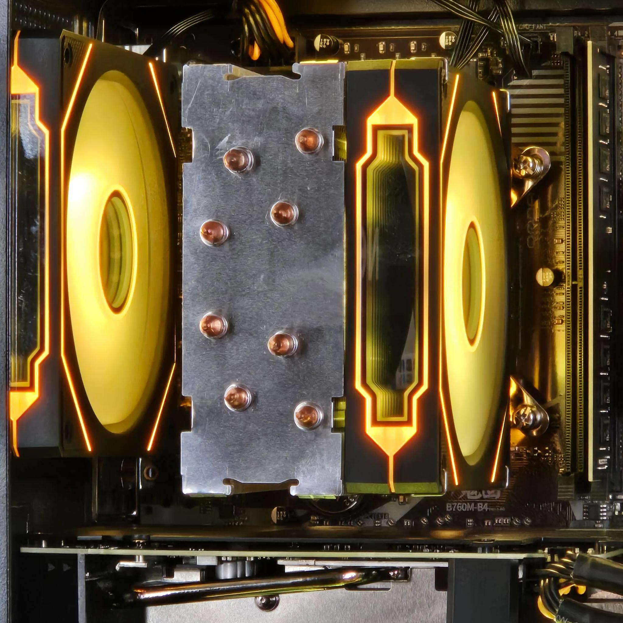 🔶Gold Sparrow🔶Gaming PC with i5 12400/ RTX 4060 Ti/16gb RAM/ 1TB SSD/8RGB Fans/ Windows 11 Pro
