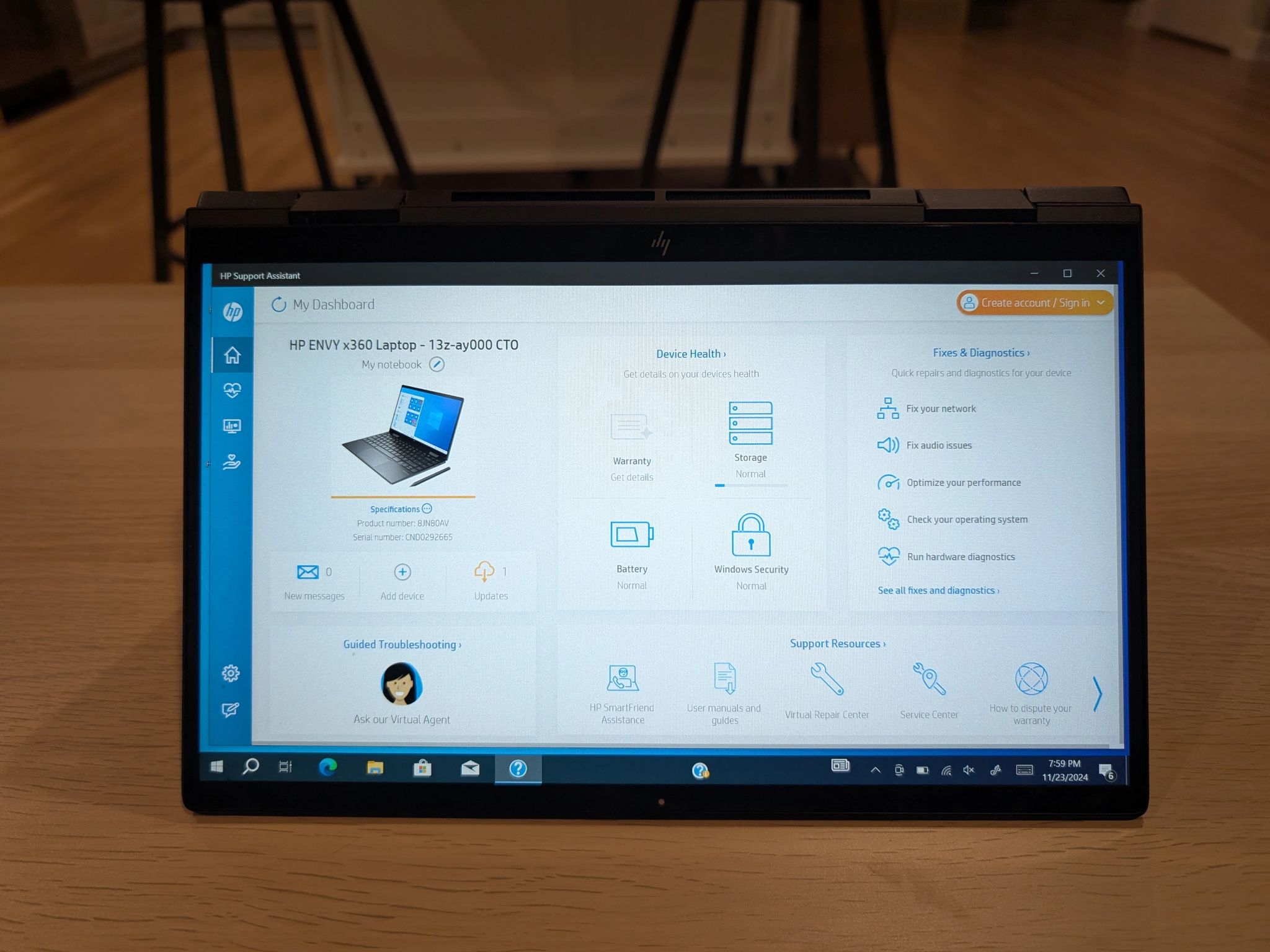 HP Envy x360 13" Laptop, 8 cores, 16GB RAM