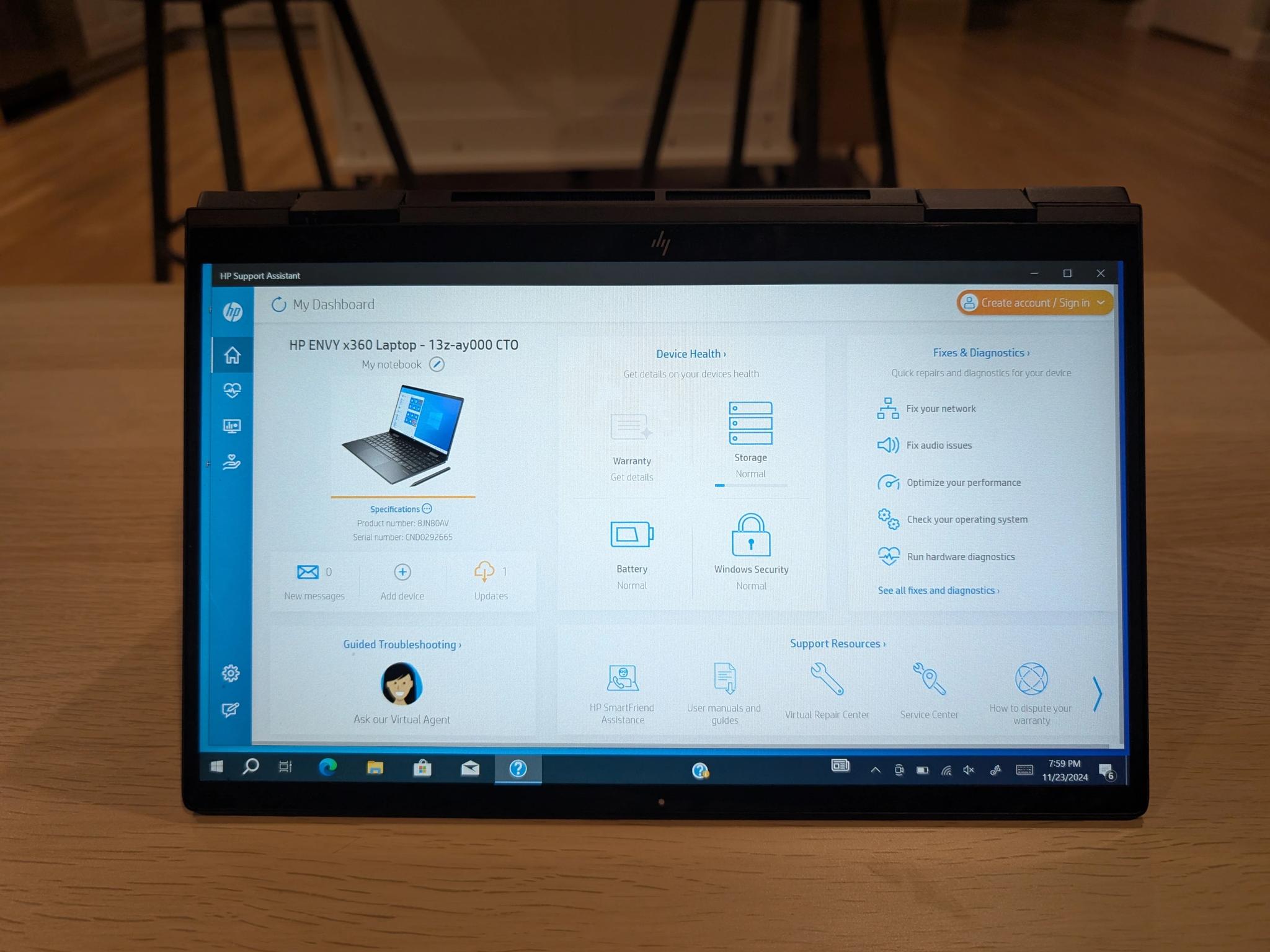 HP Envy x360 13" Laptop, 8 cores, 16GB RAM