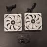 2 x Corsair LL120 RGB 120mm White RGB LED PWM Fans