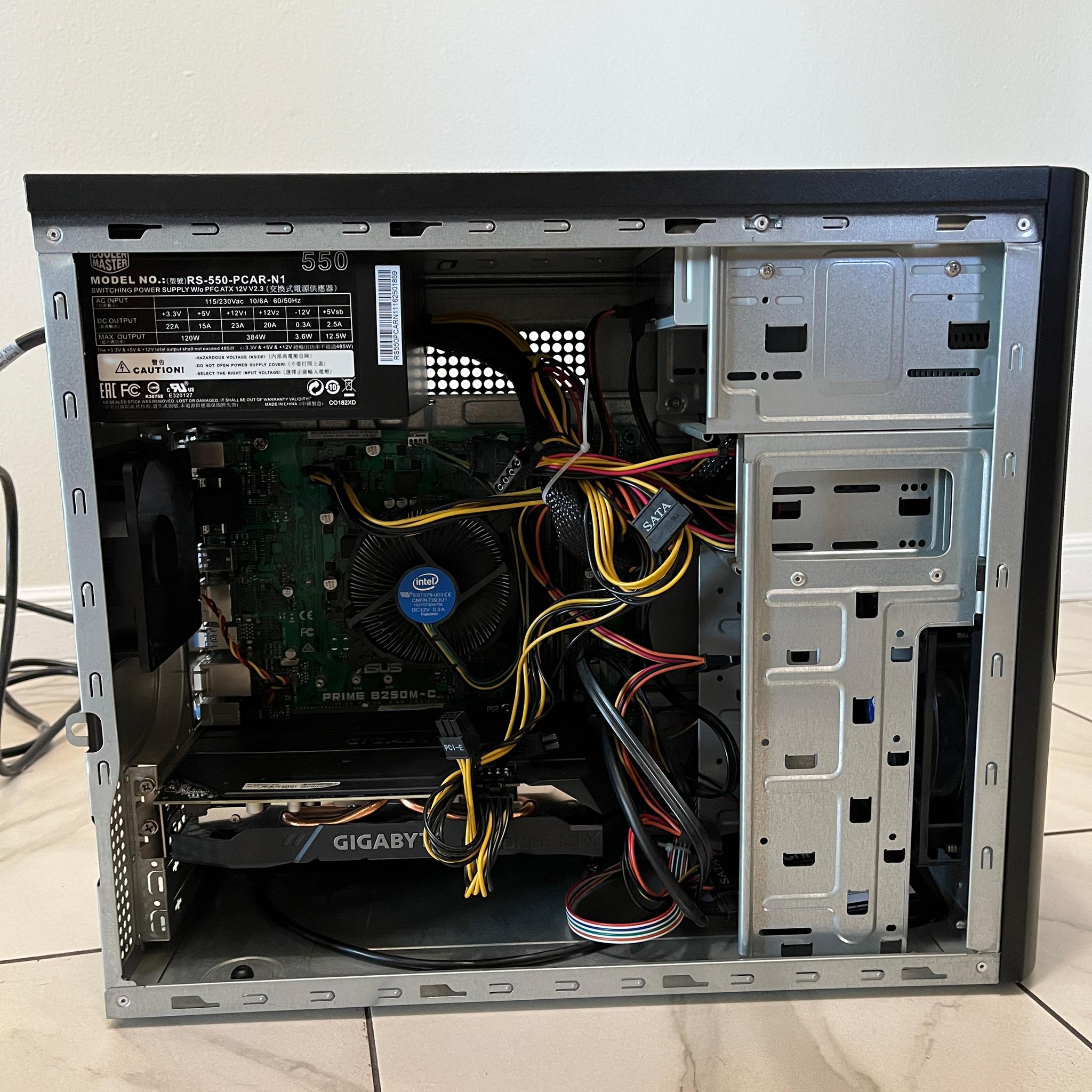 NVIDIA RTX 2060, Intel Core i5-7500, 16GB RAM, 480 GB SSD - Sleeper Office Gaming PC w/ Wi-Fi & BT