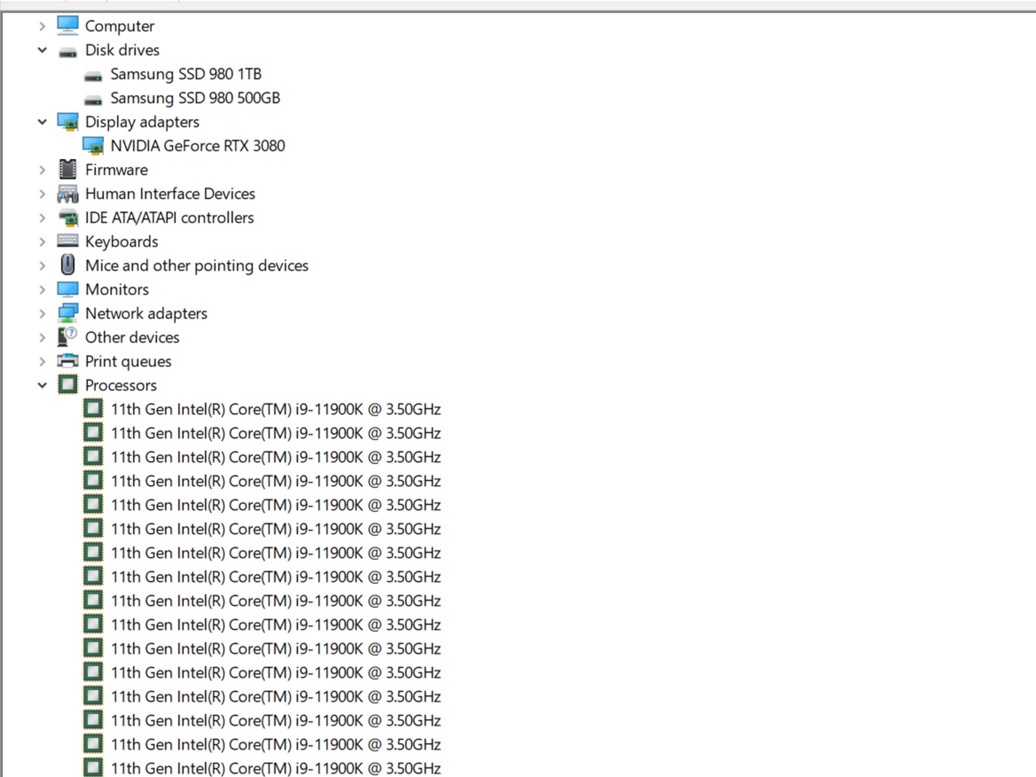 Waifu Vision-RTX 3080, i9-11900K, 1.5 Tb Samsung 980 SSDs, 32Gb, AIO, EVGA 850W